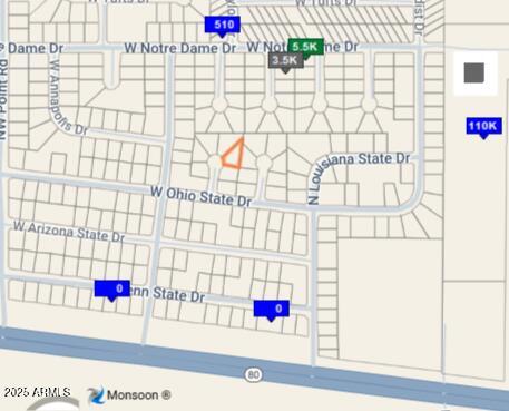 Great piece of land, close to Hwy 80,  just 6.6 miles from Douglas going West. Zoning SFR12