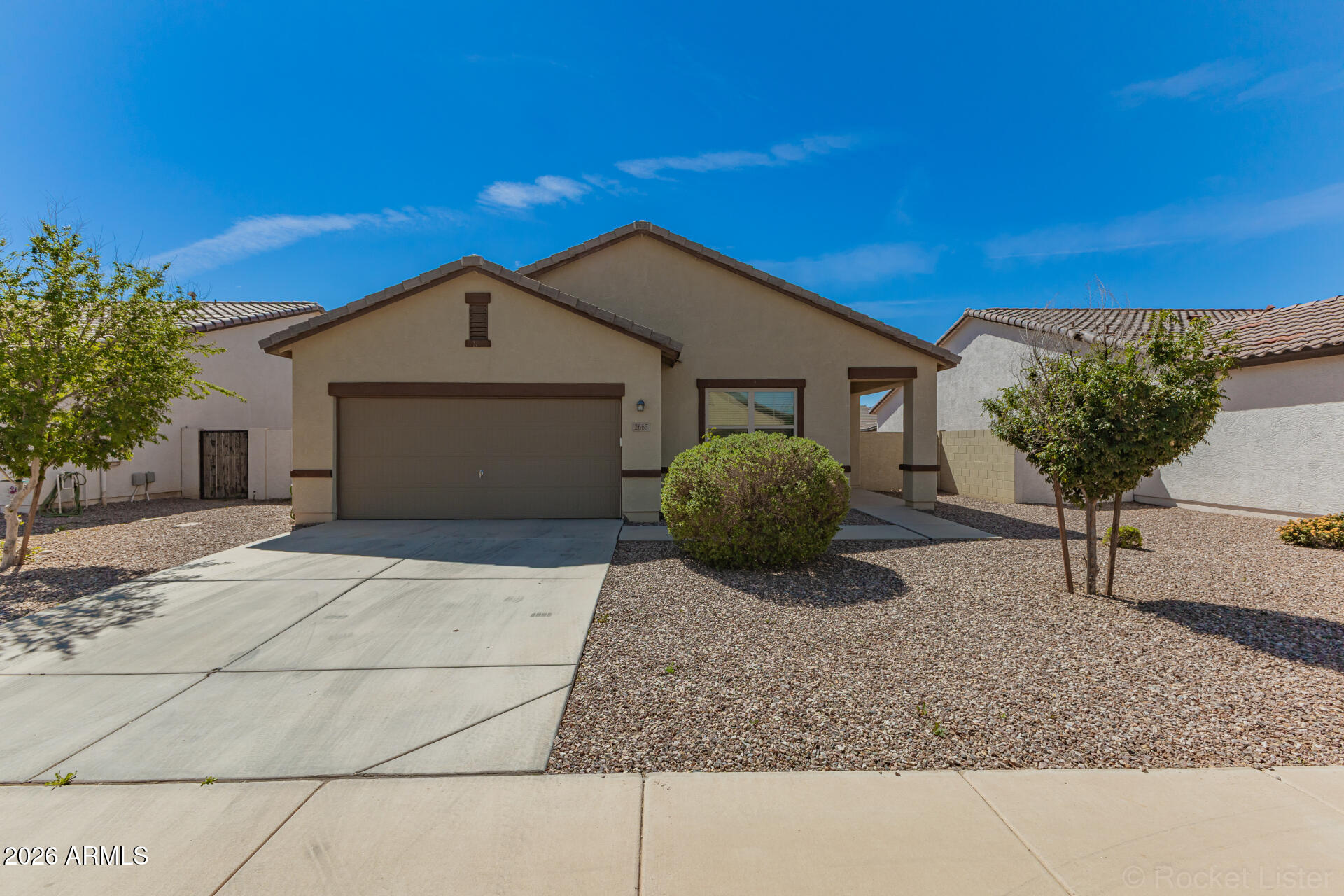 Charming Single-Story Home in Rancho Bella Vista South!  Well-maintained 3-bedroom, 2-bath single-level home featuring an open and functional layout. The kitchen offers upgraded stainless steel appliances, granite countertops, and 36'' espresso maple cabinets. Ceiling fans in every room, 2'' faux wood blinds throughout, and luxury plank vinyl flooring in all the right places enhance comfort and style.
Enjoy a huge, low-maintenance backyard—perfect for relaxing or entertaining. Located in the desirable Rancho Bella Vista South community with parks, sidewalks, playgrounds, tennis courts, basketball courts, and more. Ideal for first-time homebuyers or investors.