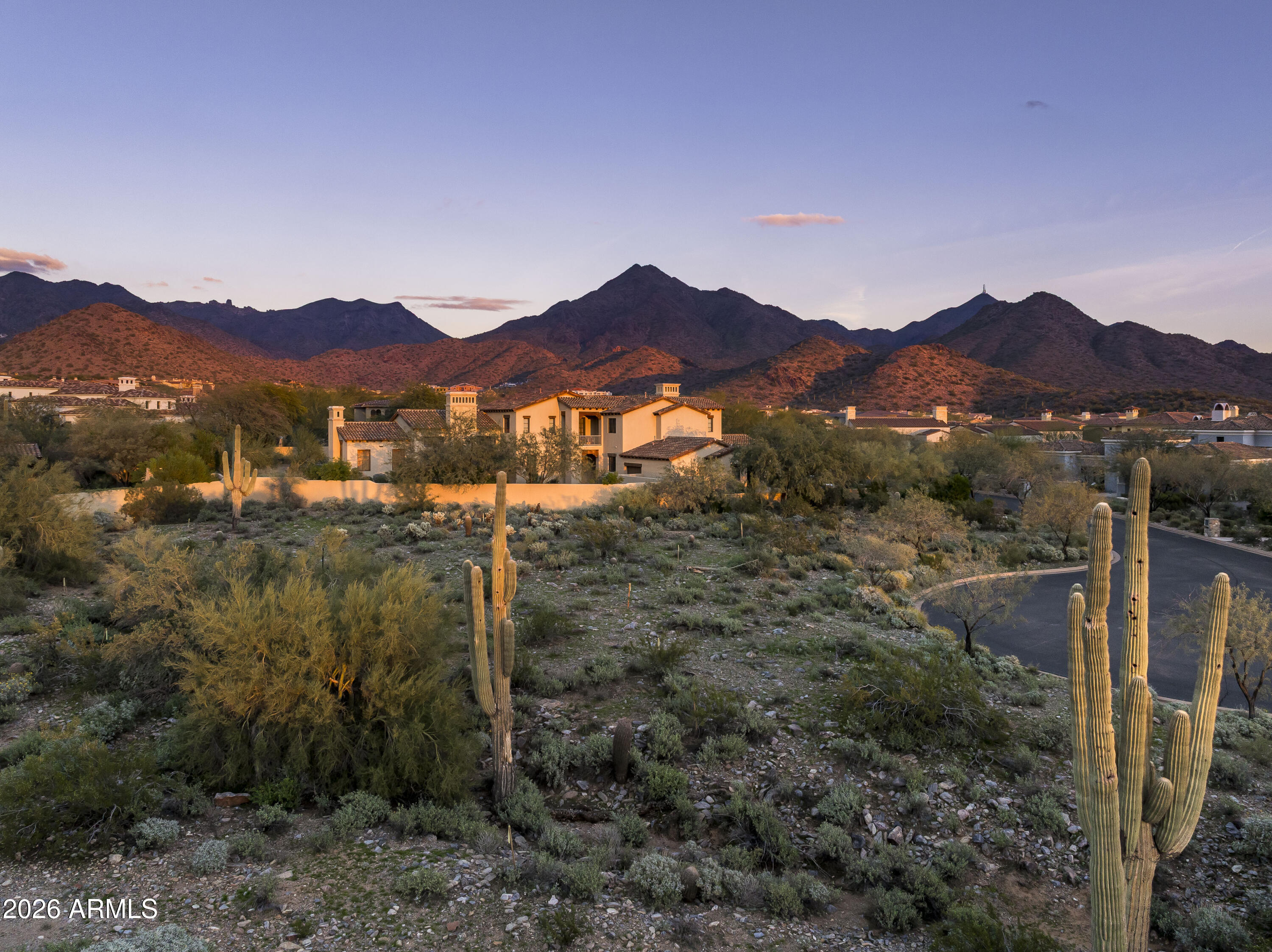 Set within the prestigious, guard-gated Horseshoe Canyon neighborhood of Silverleaf in Scottsdale, lot 3219 presents an exciting opportunity to build your dream home or next luxury custom residence on one of the last remaining homesites in the community. This lot spans 0.77 acres and features a generous building envelope with minimal site preparation required, making this an outstanding opportunity for a streamlined custom build. Captivating city light views to the south and picturesque mountain views to the east create an ideal backdrop for a luxury residence in one of North Scottsdale's most exclusive communities. Situated on a quiet cul-de-sac and conveniently located walking distance from the Silverleaf Club and Spa, with easy access to the Village Health Club, retail and dining, this exceptional property offers both privacy and proximity to world-class amenities.

Silverleaf, located in North Scottsdale, Arizona, is a prestigious guard gated community known for its luxurious estates, exclusive golf course, private Club and stunning desert landscapes. The Tom Weiskopf-designed Silverleaf Golf Course is a highlight for golf enthusiasts. With a blend of Spanish and Mediterranean-inspired architecture, the community offers a high standard of living, including upscale amenities like spas, fine dining, and exclusive shopping. Residents enjoy a harmonious balance between modern luxury and the natural beauty of the desert environment, making Silverleaf a sought-after destination for those seeking an exceptional lifestyle in North Scottsdale.