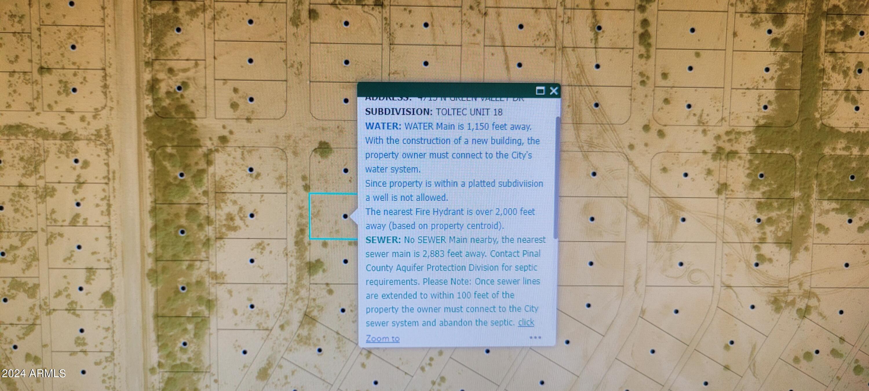 TOLTEC/ARIZONA VALLEY UNIT EIGHTEEN - Land