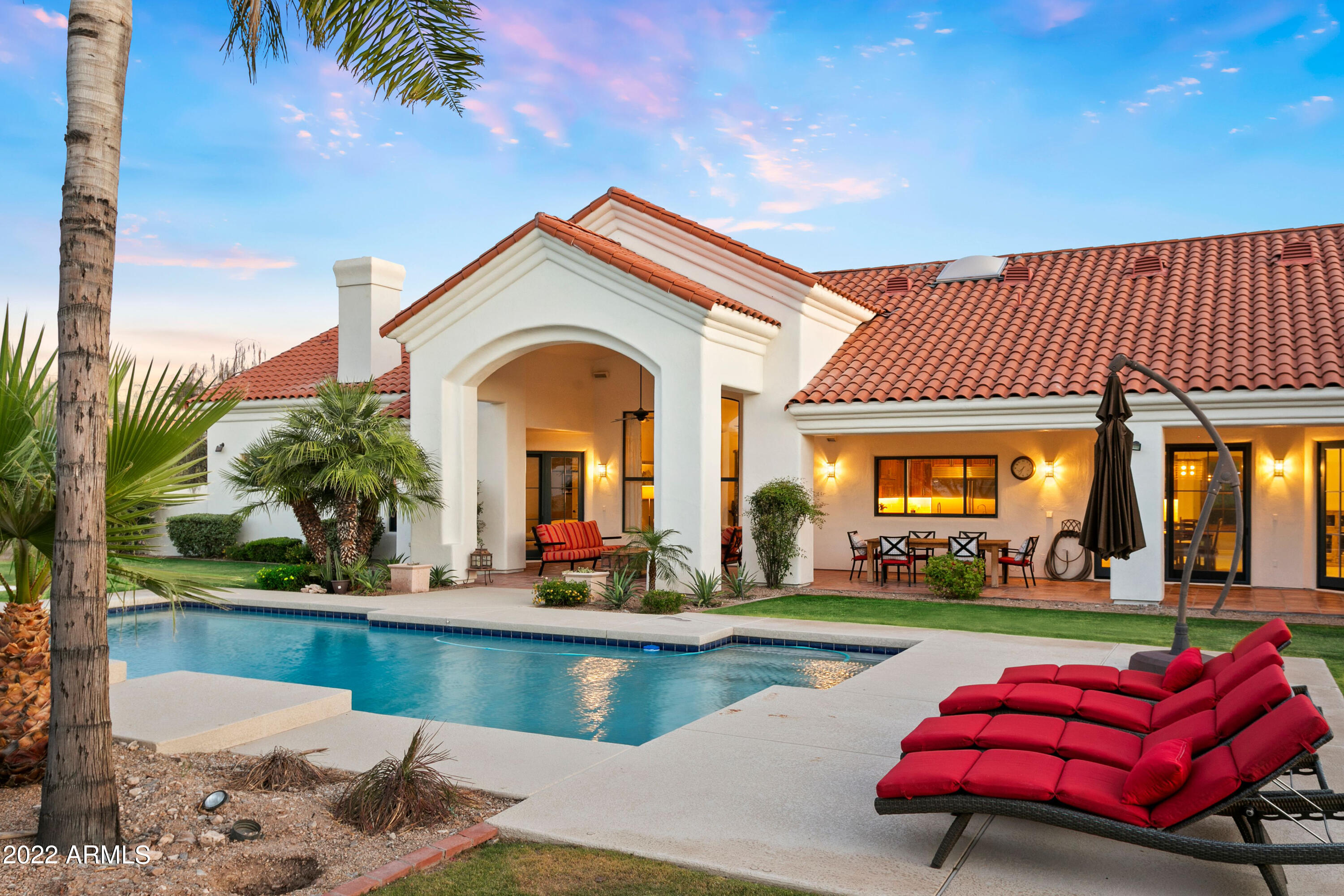 This timeless Santa Barbara home has been tastefully updated with soft transitional touches giving you an understated elegance that is hard to find. As you approach the perfectly situated home, on a quiet cul du sac, you will be awed by dramatic mountain views from every vantage point. Those same views abound from the moment you enter and are greeted by high ceilings and wonderful natural light throughout. But the real show stopper is the magnificent kitchen, with its natural walnut cabinetry, warm sense of home and perfect balance of form and function. And while there are too many things to list, it is worth noting the open great room that overlooks a sparkling pool and huge yard with plenty of room for a casita or sports court, and the oversized split master with his and hers closets.