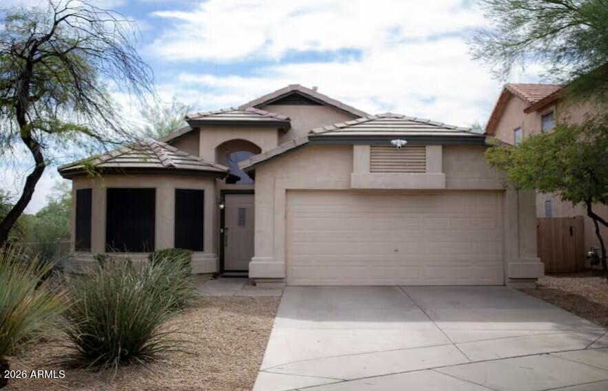 Tucked at the end of a cul-de-sac and backing to a natural desert wash, this 3 bedroom, 2 bath home offers a rare combination of privacy, no through traffic, no direct neighbors behind, and a more open feel than typical subdivision homes-while still being minutes from Desert Ridge, High Street, and major freeway access.