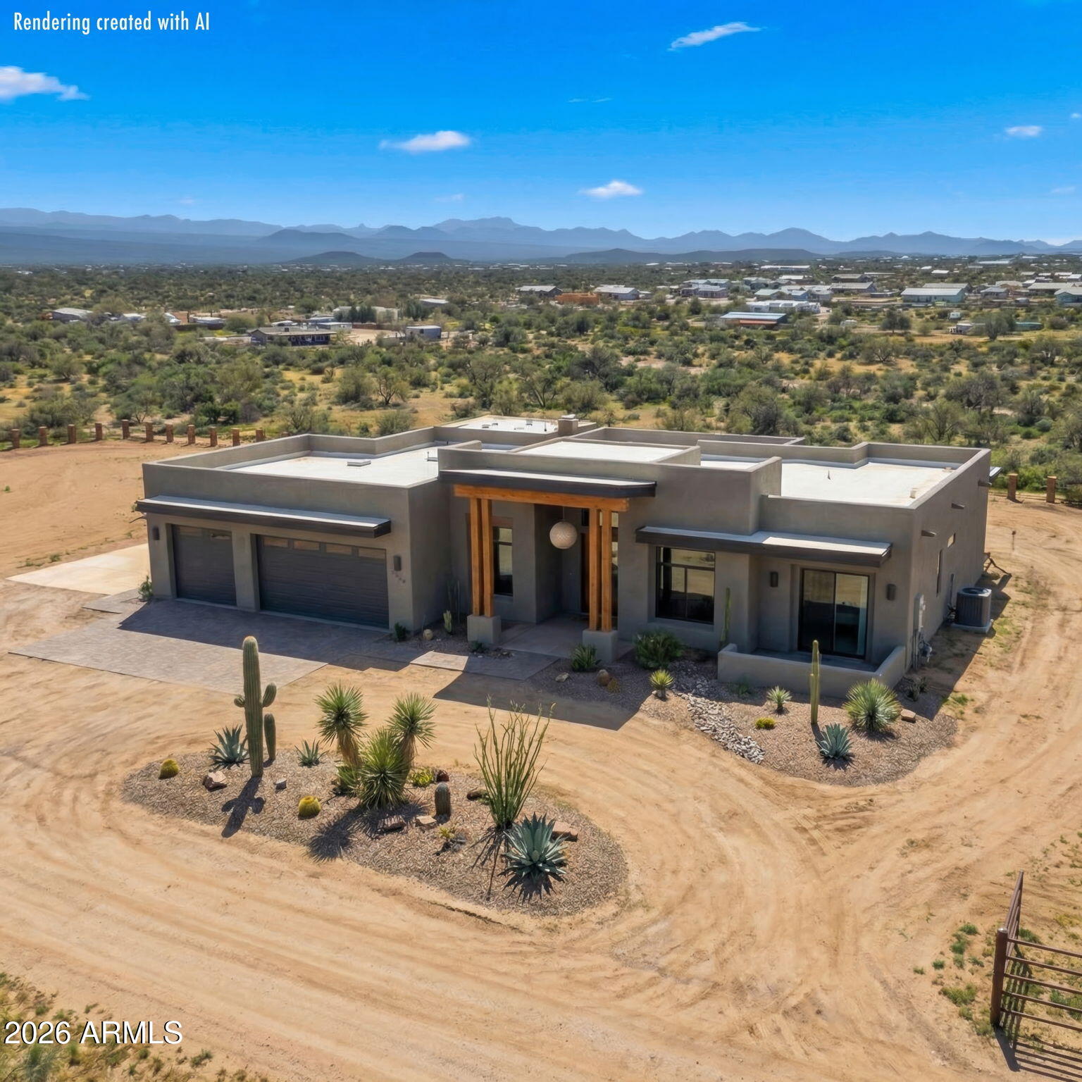 2.5 acres of opportunity with sweeping mountain views in every direction. This premium homesite offers an exceptional setting to build your custom dream home, surrounded by natural desert beauty, wide-open skies, and the privacy that only acreage can provide. Included in the sale are full architectural design plans for a thoughtfully designed 3,500 square foot residence, saving you valuable time and expense as you move toward construction. The property features a designated PRIVATE well already located on the lot, and utilities are conveniently positioned less than 350 feet away, making the path to building even more seamless. With ample space for a main residence, guest house, RV garage, or expansive outdoor living area, the possibilities are endless. If you've been looking for acreage, views, privacy, and a head start on building, this rare parcel delivers.