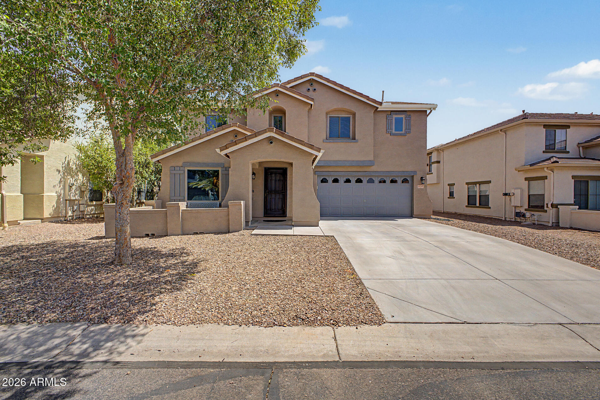Beautifully maintained home on a quiet Gilbert cul-de-sac with thoughtful updates throughout. The remodeled kitchen is complemented by Renewal by Andersen windows and sliding door (2020), custom window coverings, Trane 2-stage HVAC systems with updated ductwork, gas heaters and added attic insulation (2022), plus exterior paint completed in 2022. The backyard is designed for relaxing and entertaining with a pool, pavers, artificial turf, and a security fence. Additional improvements include a water softener loop, refreshed front landscaping, and a Vivint security system. Conveniently located near Loop 202 with easy access to shopping, dining, parks, and entertainment. Move-in ready with major updates already completed for added peace of mind!