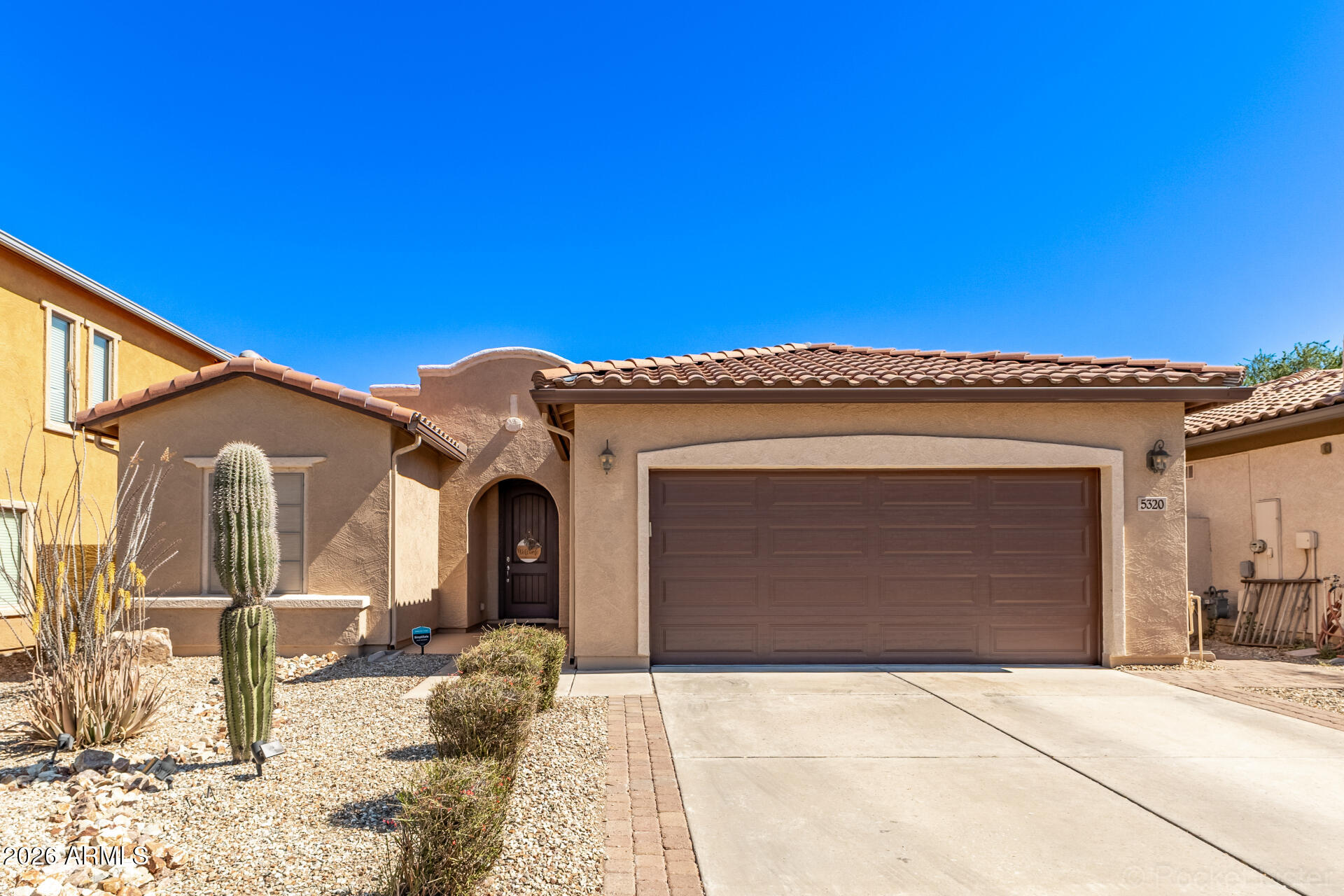 Discover this stunning single-level home in the desirable Stetson Valley! This gem features 3 bedrooms plus den, 2 bathrooms, and a 2-car garage. The interior boasts a bright and comfortable layout with luxury vinyl plank, plantation shutters to add classic charm, and a soothing palette that makes you want to stay. The pristine kitchen awaits your culinary adventures, equipped with white cabinets, tile backsplash, quartz countertops, SS appliances, and an island with a breakfast bar, perfect for entertaining. The serene main bedroom promises a good night's sleep, offering a practical walk-in closet and a private bathroom with double vanities and a separate shower & tub. You'll love the flexible den, perfect for an office or quiet retreat. Gather with your loved ones in the backyard and spend relaxing evenings, featuring a grass area perfect for games and a nice seating space with pavers. Hurry up and check it out!