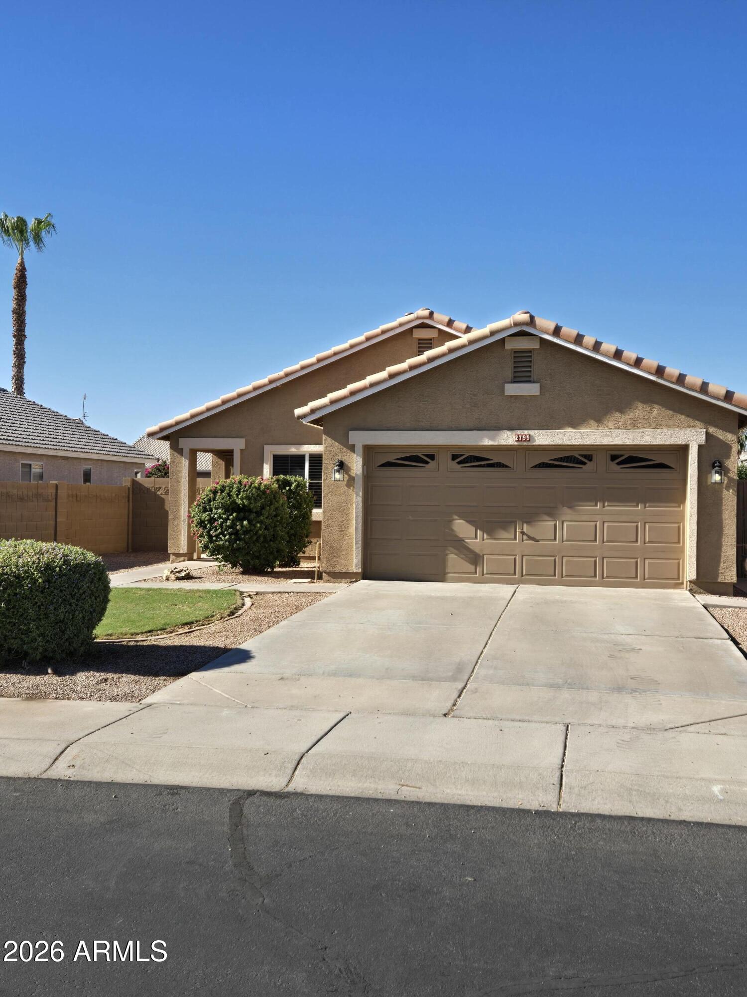 Welcome to this lovely 3 bedroom 2 bathroom home. The vaulted ceilings, large neutral tile through main living area and eat in kitchen make this the perfect layout for entertaining and comfortable living. This home has newer appliances and roof.