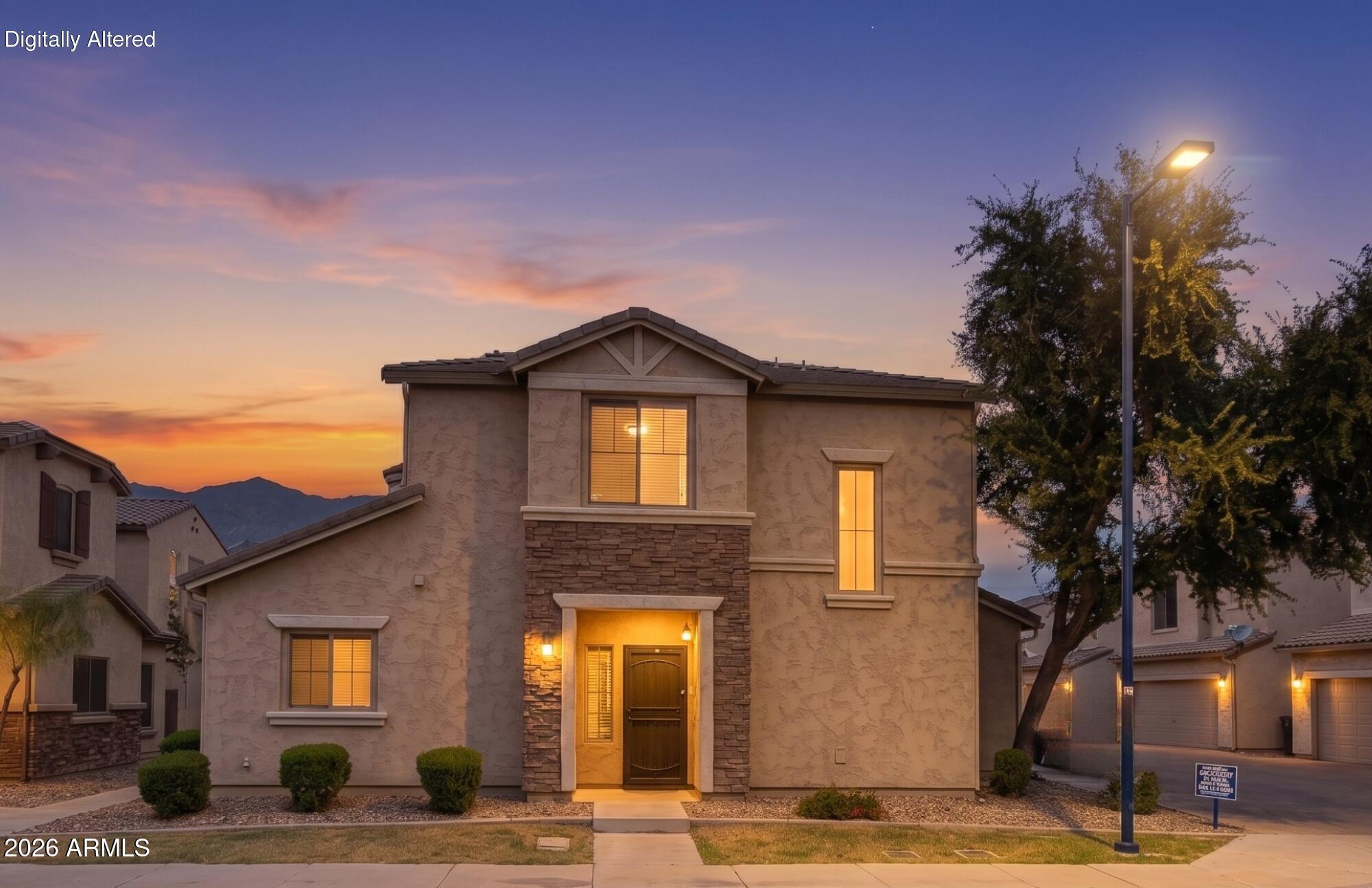 Stunning 3 bed, 2.5 bath home nestled in the sought-after gated community of Bailey Commons. The spacious primary suite offers true privacy with a split bedroom floor plan, while a charming loft nook creates the perfect home office setup. Steps from the community pool and dressed in tasteful decorator colors throughout, this home blends style with comfort. Wired for surround sound and ready for your entertainment vision. Commuters will love the quick access to both the 101 and I-10, and weekend plans come easy with sports arenas and Westgate shopping just minutes away. This home is available fully furnished.