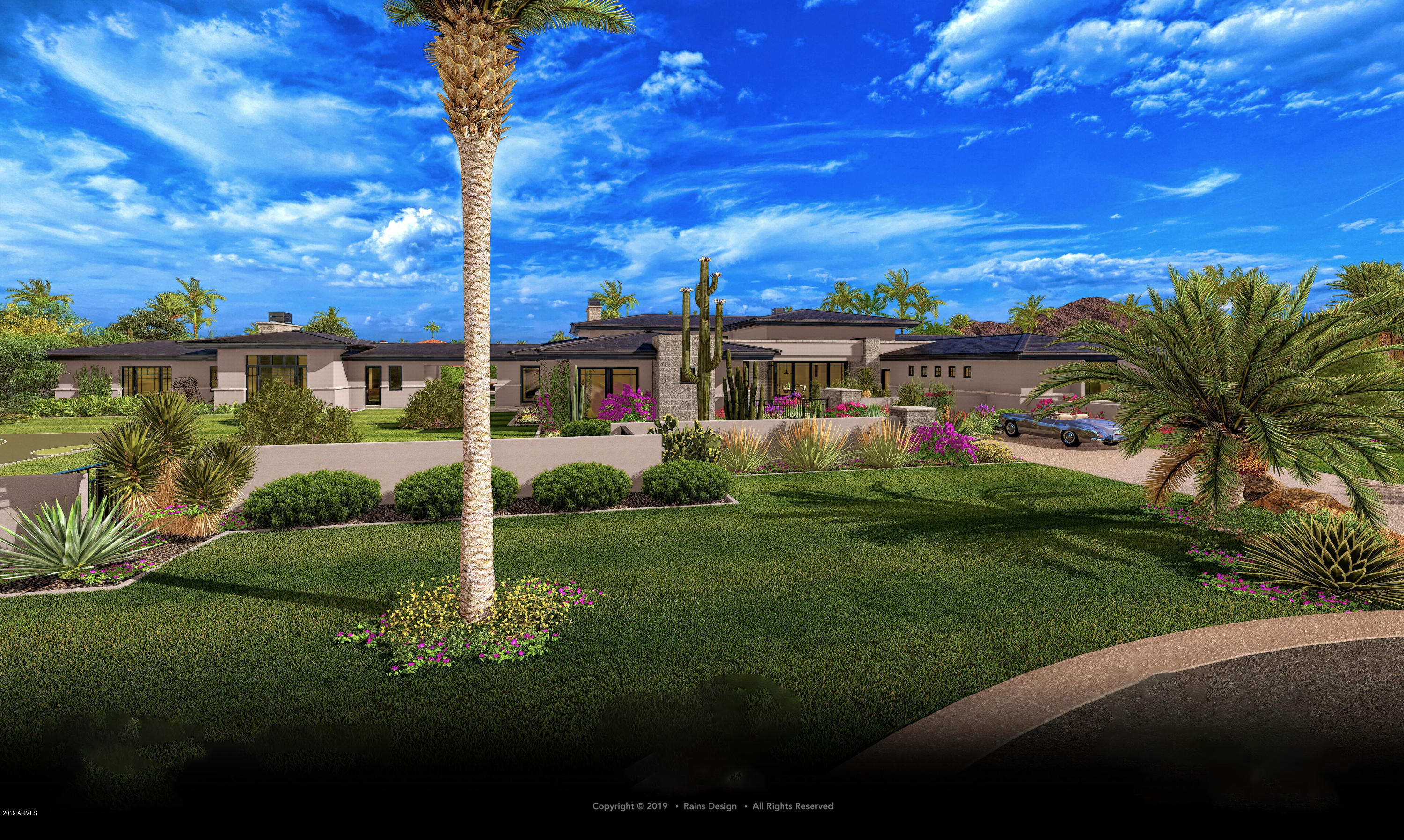 Under Construction New Build to be completed by May 2020. Contemporary in design on 1.47 acres with high end finishes and Wolf and Sub-Zero appliances. ALL ON ONE LEVEL. 6,092 main house with 4 bedrooms 4.5 baths, fireplace in great room and master bedroom and 1,278 three room guest house with 1 bedroom and bath and fireplace. Includes pool, spa, barbecue fire pit and large landscape yard with plenty of play area and room for optional sport court. See site and floor plans in document tab. SPECTACULAR!