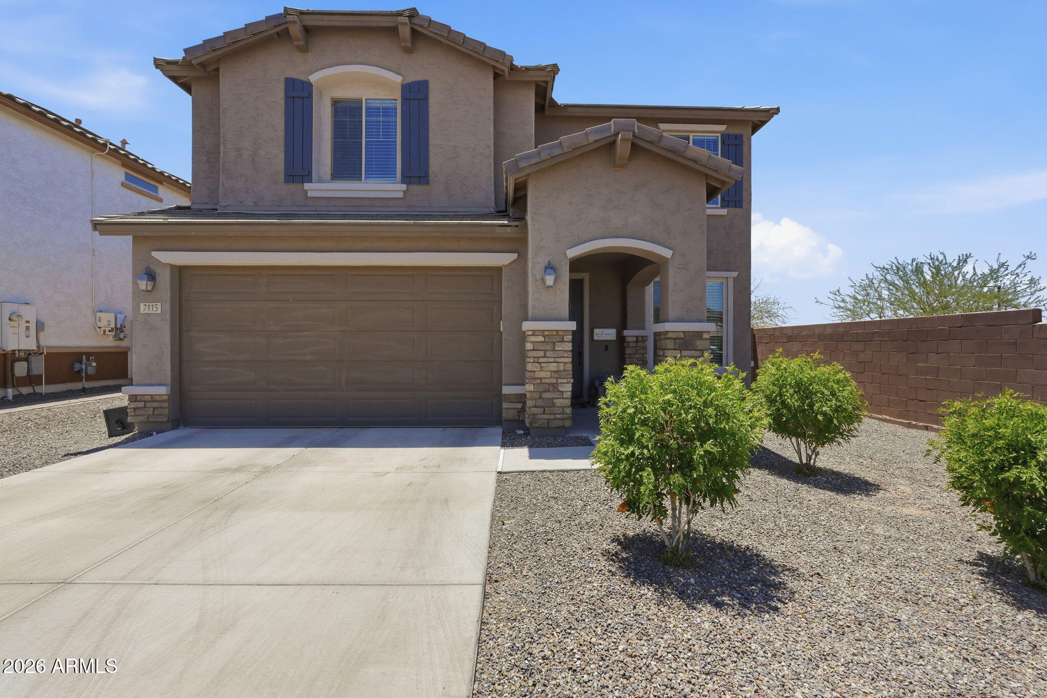 Welcome to Aloravita, better than new, corner lot, North/South exposure with an added 4ft garage extension & 6ft exterior gate.
Inside you'll find a bright and welcoming home, featuring 4 spacious bedrooms w/ the primary bedroom conveniently located downstairs, 3 full baths and 1 half bath. Many interior and exterior upgrades. Open concept kitchen w/ expansive island, stainless appliances, quartz counters, granite composite sink, and walk in pantry. Ceramic wood-look tile flooring, upgraded lighting, ceiling fans, reverse osmosis water filtration system & soft water system. Attic radiant barrier helps manage heating & cooling costs.
This home features 2 flex spaces: a large loft and office/dining, each providing flexible spaces for whatever your lifestyle demands: a home office, fitness station, gaming zone, podcast corner... or all of the above!
The garage features an epoxy flooring w/ lots of cabinet storage & a hanging storage system. A drop zone at the garage entry door is convenient for unloading back backs and tucking away shoes. 
Step outside onto the covered paver patio which overlooks the beautifully landscaped backyard- A 25K Value!- complete with lush grass, gas fire pit, beautiful blooming trees, rose bushes & shrubs, low voltage lighting & drip irrigation/sprinkler system. 
Location? You can't get any better than this! 
You'll enjoy quick access to outdoor recreation at Peoria Sunrise Mountain Preserve, Lake Pleasant, Paloma Community Park and spring training baseball at Peoria Sports Complex. Plus, you're just minutes from fantastic local dining, shopping, and major highways.
This home truly has it all. Come see it...before it's gone!