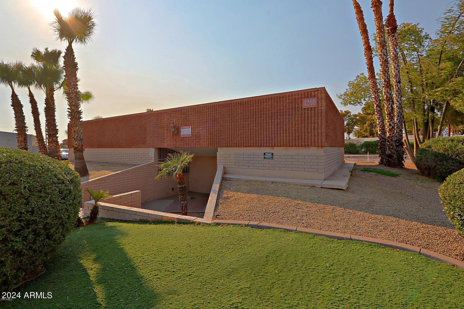 Free standing commercial building with 5 private offices, break room, conference room & reception area.  Nice curb appeal. Light, bright interior. Tile floors.  Nice entry presentation. Break room with sink. Front and side parking. Security System. Monument signage.