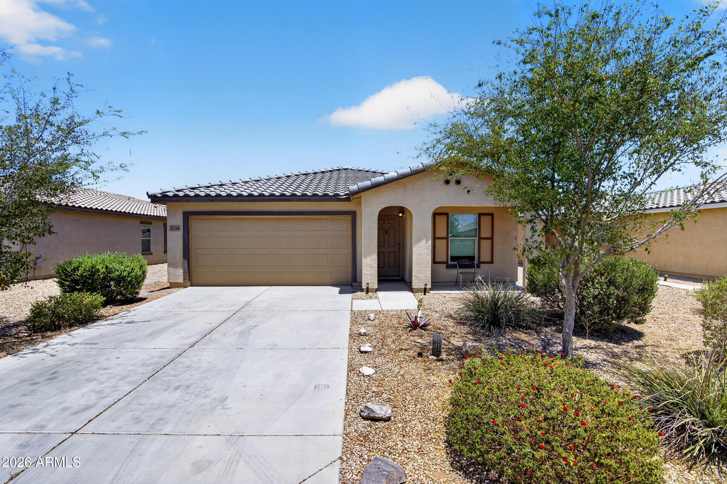 2020 Built, 3 bedroom 2 bath home located in McClellan Meadows! 1,217 square feet with an open floor plan that keeps the living space functional and easy to use. Large primary bedroom with double vanities in the bathroom. Kitchen features Granite Countertops with a large pantry for storage. The backyard is where this one stands out. Deck, patio, pergola, and a fireplace area. It's set up for year round outdoor living. Irrigated grass and a drip system keep everything looking sharp without a lot of effort.