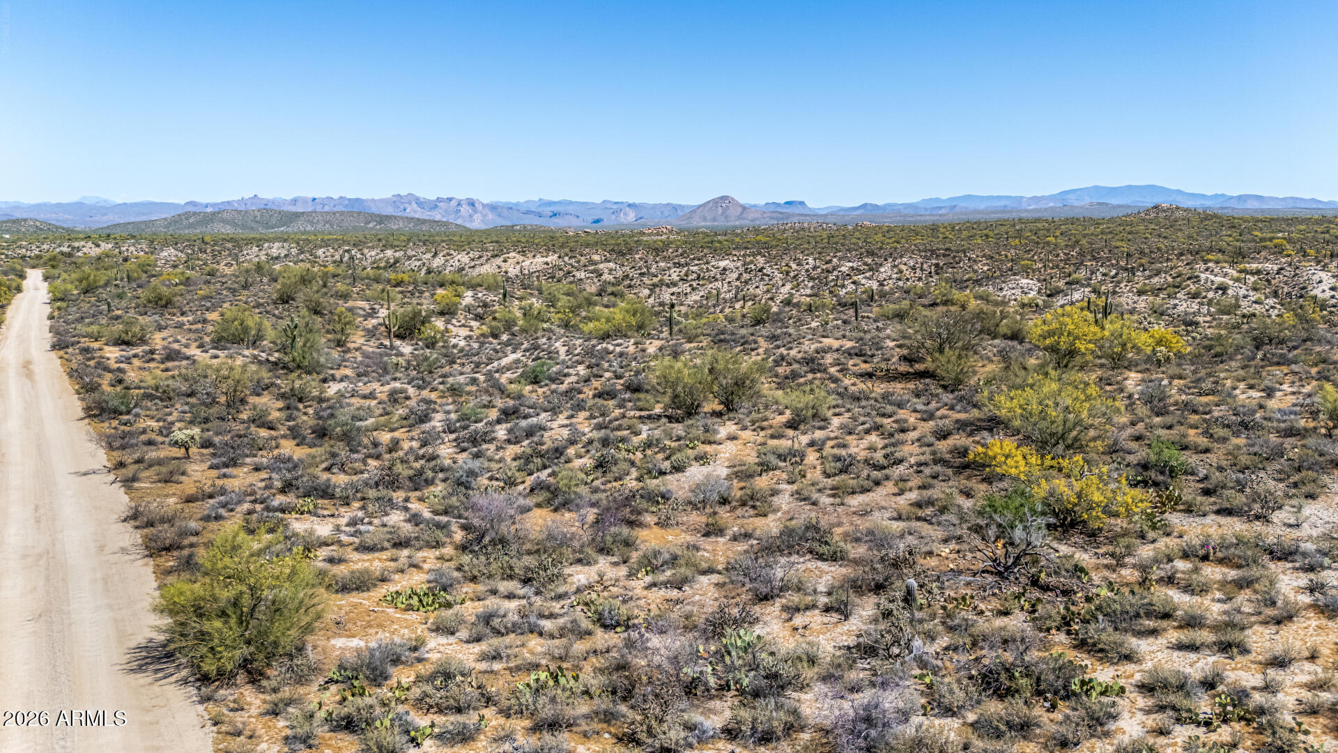 Escape the city and create your dream desert retreat on this stunning 40-acre property near Florence, Arizona. Enjoy wide-open space, breathtaking mountain views, and unforgettable star-filled nights in a peaceful, private setting. This unique parcel stretches east to west and runs through Box O Wash, offering natural desert terrain and elevated acreage on the opposite side for incredible views and build potential. This area is also a popular hunting area with great opportunity for outdoor enthusiasts. Located in an open range area, this property embraces true Arizona living--livestock may roam freely, with options to fence as desired. Ideal for those seeking off-grid living, you'll have the opportunity to install solar, drill a private well, and add a septic system to fully customize your homestead or getaway. Whether you're looking to build, invest, or escape, this rare acreage offers endless possibilities and authentic desert beauty just outside the metro area.
