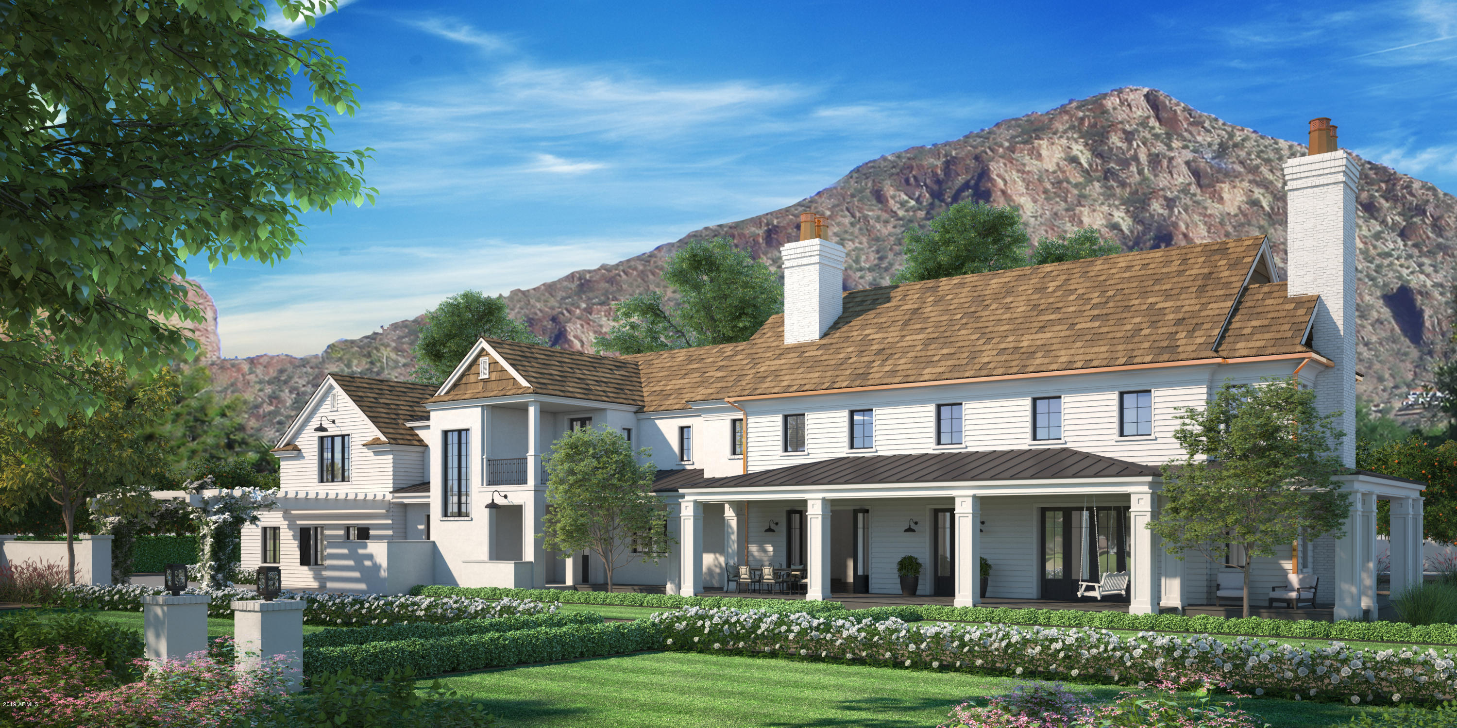 Situated on THE premier street in all of Arcadia with unparalleled views of Camelback Mountain, Nordon Manor is a generational icon and an architectural masterpiece. This 18th Century inspired Estate is currently close to completion thanks to the extraordinary vision of acclaimed architect, CP Drewett, in collaboration with Jaimee Rose Interiors and  Refined Gardens, Nordon Manor has been a long time Arcadia treasure and an iconic piece of local history. Inspired by previous centuries 'Western Farmhouse', the Lo Piccolo family from York, Pennsylvania, wanted to bring some of their East Coast roots to the Valley of the Sun and so in 1971 they began the process of shipping authentic materials to craft their dream home ......