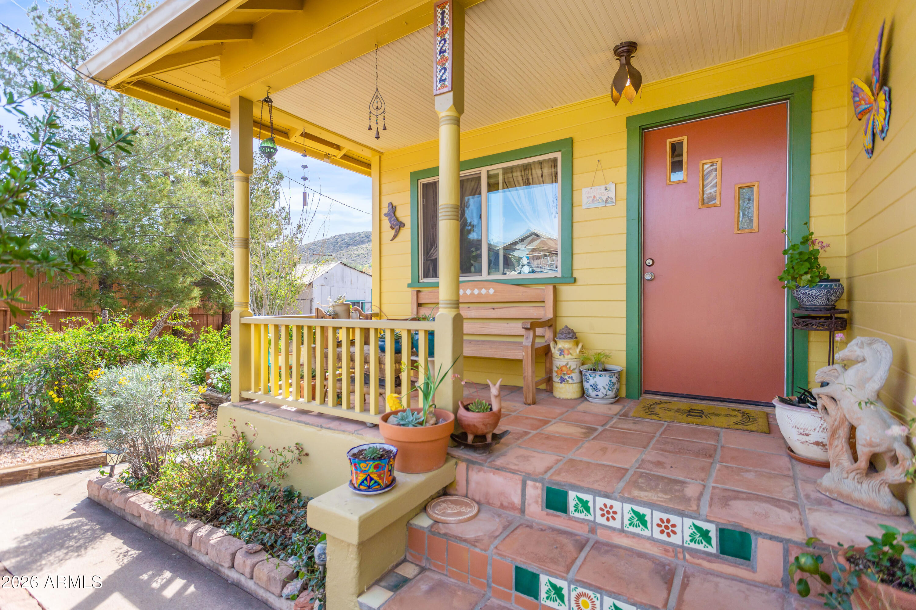 Beautiful, unique home, rich with history located on a corner lot in Warren . 
This oversized lot features incredible landscaped yards surrounding the house.
With a cabana, greenhouse , cactus garden and herb garden, large pecan tree which produces abundant crops, an apricot and young peach are all on one side.
On the other is a tranquil pond, ready garden spaces, mature pines, a young apricot tree, rose bushes and many other plants and flowers. 
This three bedroom one bath has beautiful red oak, and Douglas fir flooring, some original built-ins, and an updated kitchen with maple cabinets and marble countertops. A vintage O'Keefe and Merritt stove is a focal point. The large walk-in basement with a 3/4 minor's bathroom has endless possibilities. Could be used as a guestroom, music or art studio, the possibilities are numerous. 
There is a two sided spacious garage and workshop. 
This is a must see, very original home in a thriving, safe, welcoming community. Close to hospital, schools, farmers market, bank and hardware store as well as a café and eatery. 
Just a few minutes from Historic Old Bisbee. 
Buyer to verify all facts on square footage and lot size. Parcel  101-12-040-A to be included with offers.
