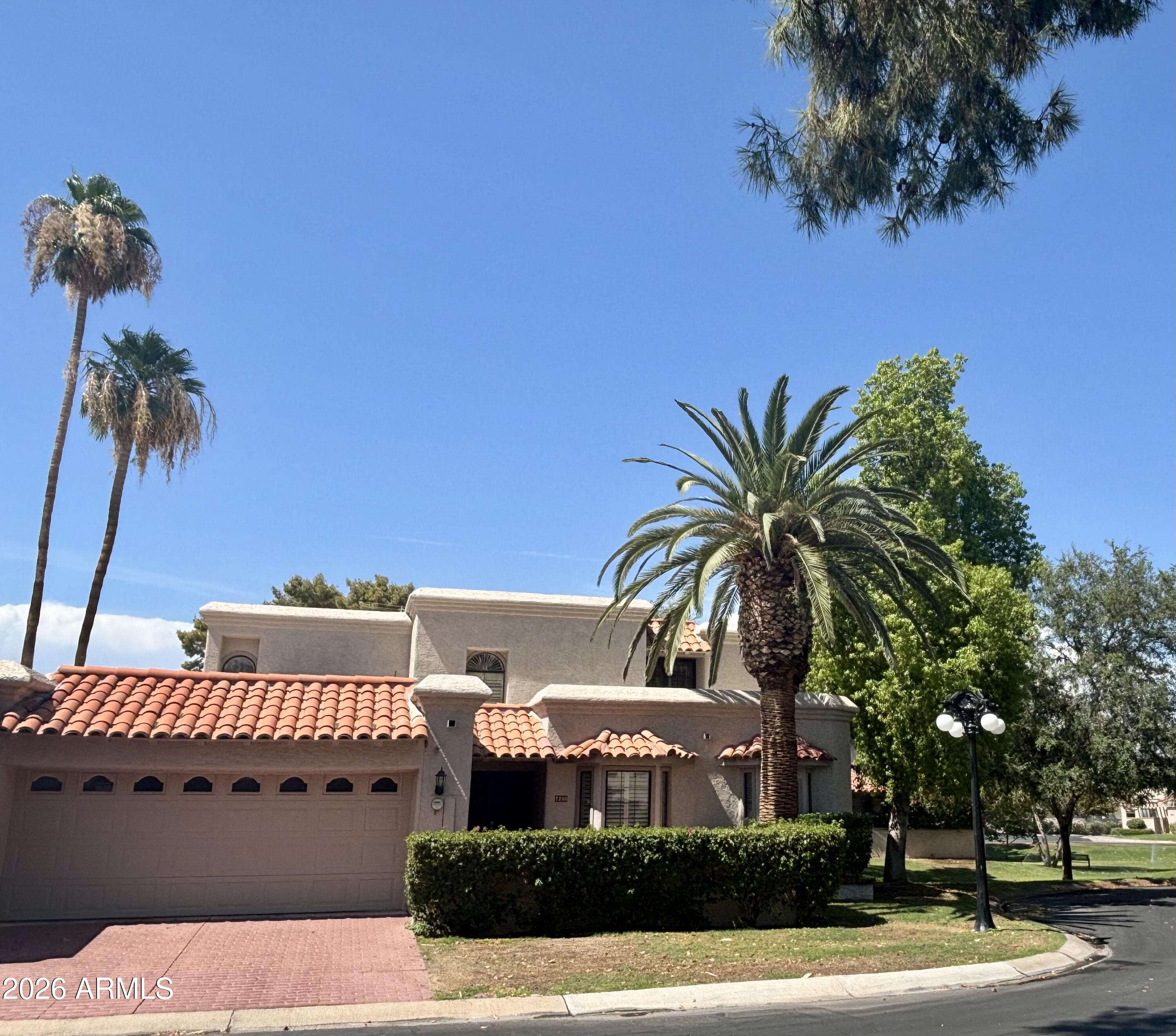 *Gated Community* Located in the Heart of Scottsdale* Resort Style Living* 2500 SF with a Two Car Garage *2 Primary Suites with a third Bedroom Open Loft, Exit Opens to View Deck With Stunning Mountain Views. Living Room with Fireplace. New Flooring and freshly painted.  Cul-De-Sac Premium Lot next to a Green belt. Charming Community with Mature Landscaping, Tennis Court, Pool & Heated Spa,