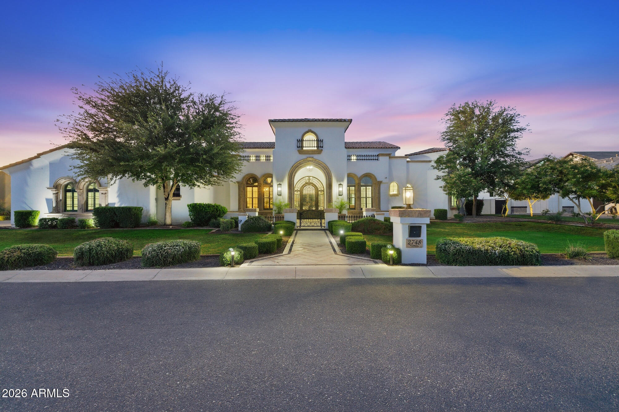 Rare opportunity to own this custom home in Whitewing at Germann Estates.

Situated on a half acre lot within one of the East Valley's most sought after guard gated communities, this 6,419 SF residence is a masterclass in scale and intentional design. 6 bedrooms, 6 bathrooms, a full basement and a 3 car garage set the stage, but it is the details that truly set this home apart.

Every inch has been thoughtfully refreshed with modern finishes, anchored by a completely redesigned kitchen and a spa inspired primary suite complete with a standalone jacuzzi tub. The fully finished basement takes entertaining to another level with a state of the art home theater and premium equipment for an unmatched experience. Control4 smart home integration ties it all together, seamlessly managing cameras, lighting, speakers and security throughout.

Step outside to a resort style backyard built for year round enjoyment featuring a saltwater pool, misters, outdoor speakers and an outdoor shower. Car enthusiasts will feel right at home with coated garage floors, hexagon lighting and an extended parking pad behind the RV gate.

Professionally maintained landscaping, fresh interior and exterior paint and a turnkey presentation complete the picture. This is a rare opportunity to own a meticulously curated lifestyle home in one of Gilbert's most prestigious communities.