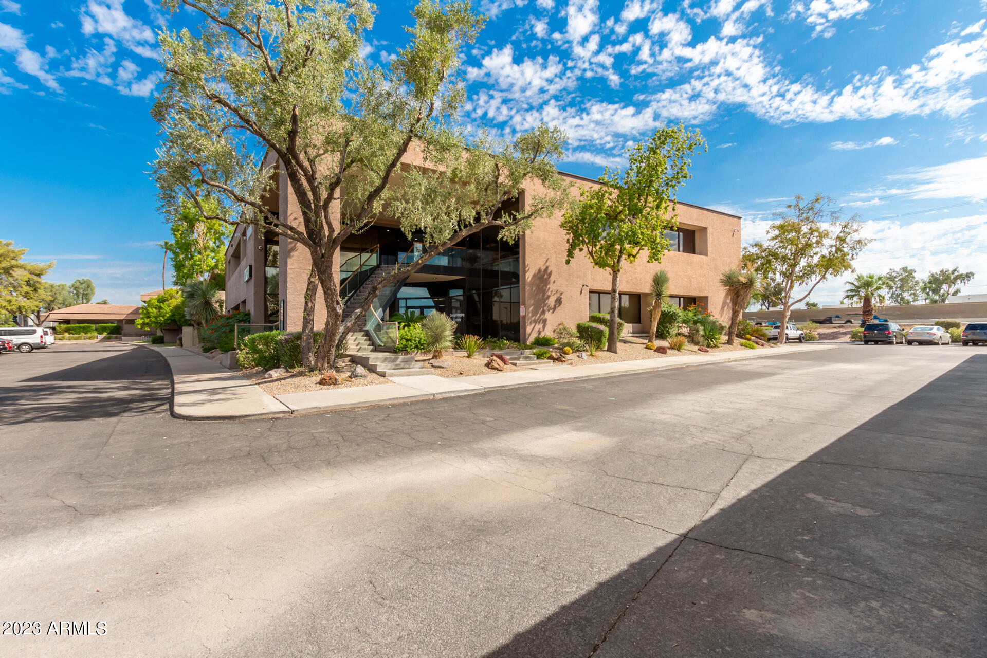Professional ground floor office condominium with efficient layout that includes 6 offices, reception and waiting room area.  Prime Central location on I-17 frontage between Bell Road and Greenway with easy access to I-17 and 101. Professionally managed building, association fees include all utilities. This suite comes with 1 reserved covered parking spot and building signage that faces the freeway frontage road.  Association fee is $628.55, includes all utilities, common ground maintenance and roof.  Office is occupied, permission is required to show.