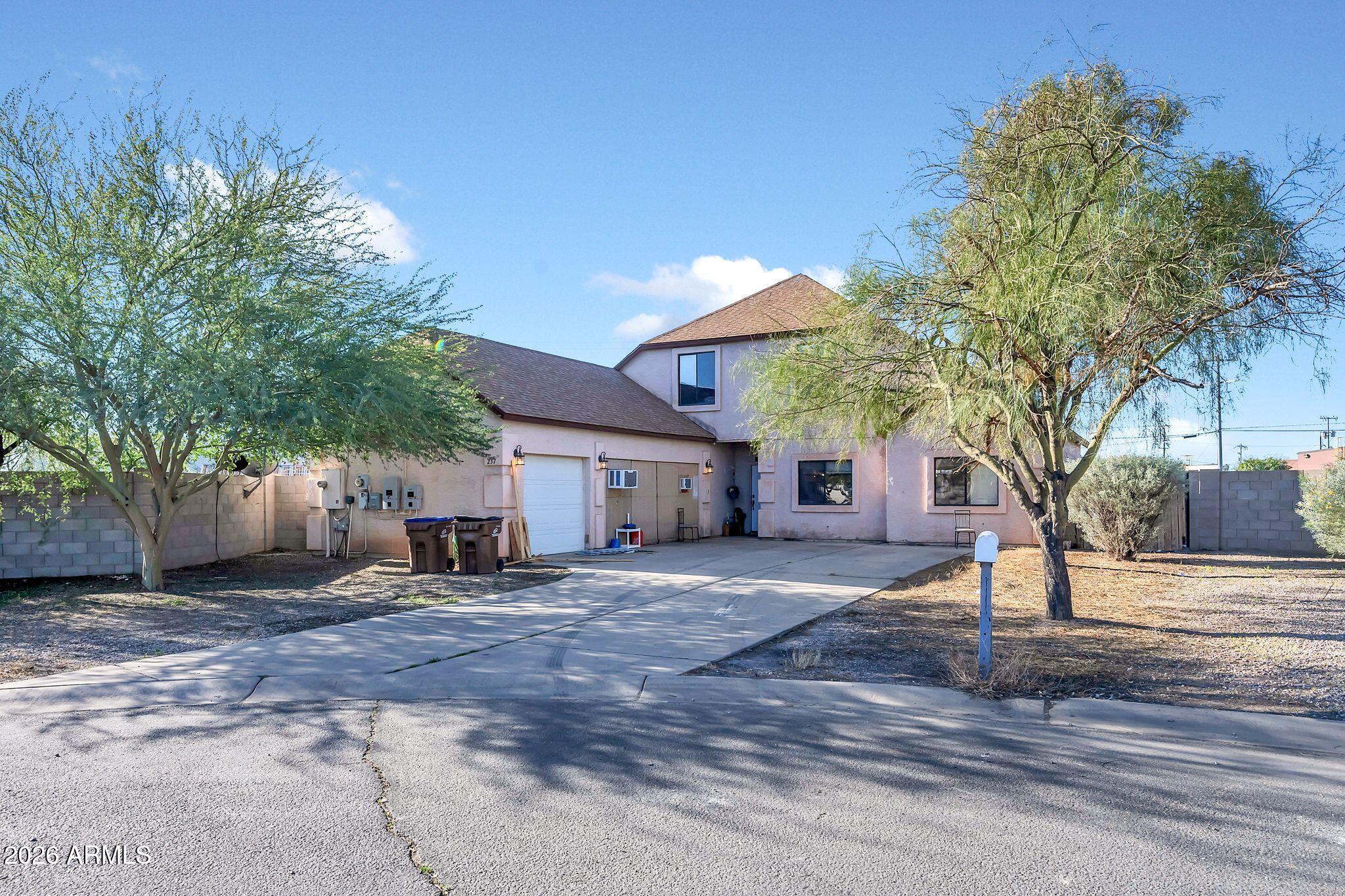 Opportunity awaits with this desirable corner-lot home featuring a 3-car garage, large lot, and NO HOA. The main level includes the primary bedroom plus two additional bedrooms, while the upper level offers a spacious loft and two additional rooms ideal for a den, office, or flex space. Property is being sold as-is.
Property sale is subject to lender approval for Short sale. Solar is owned free and clear - no payments. 
**Garage doors are up - the covers are now removed**