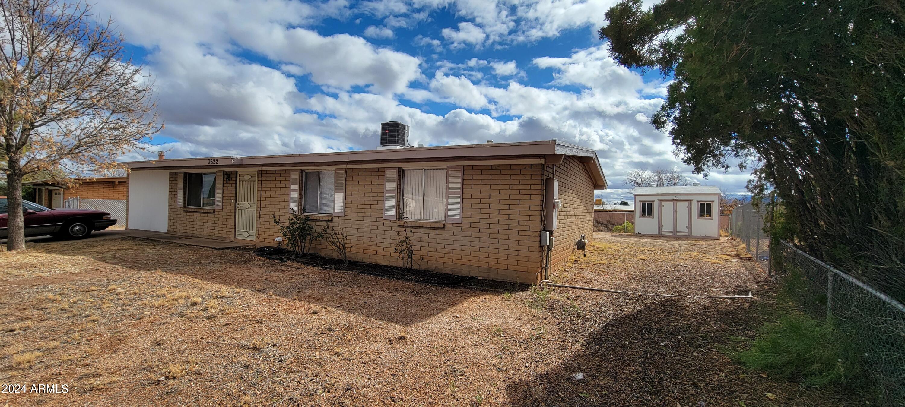 Are you trying to find a reasonable priced home in todays market? Look no further. This home has 3 bedrooms and 2 baths. There is an added on laundry/utility room as well as an enclosed carport that MAY not be included in the square footage. Please verify for yourself. There is recently replaced forced air gas heat and a/c. There is a covered patio that overlooks the wash and a view of the Huachuca Mountains. There have been some other upgrades over the years. All of the appliances stay with the house as well as the washer and dryer. You will not want to miss this one.