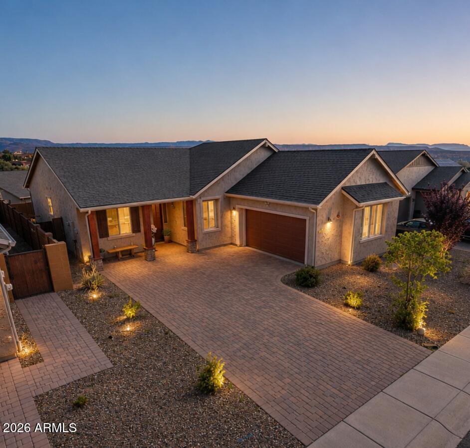 This beautifully upgraded 2021-built home blends modern comfort, thoughtful design, and breathtaking mountain views into one exceptional opportunity. Featuring 3 bedrooms and 2 baths, this home offers an inviting open-concept layout perfect for both everyday living and entertaining.
Inside, you'll find stylish plank flooring, upgraded appliances, and a chef-inspired kitchen that flows seamlessly into the spacious living area. The luxurious primary suite is designed to impress with double vanities and a stunning tiled walk-in shower with upgraded glass finishes.
Step outside to the covered back patio and take in the gorgeous mountain views while imagining the endless possibilities for your dream backyard oasis. Residents enjoy  amenities including Pickle Ball, Basket Ball & Private Park.