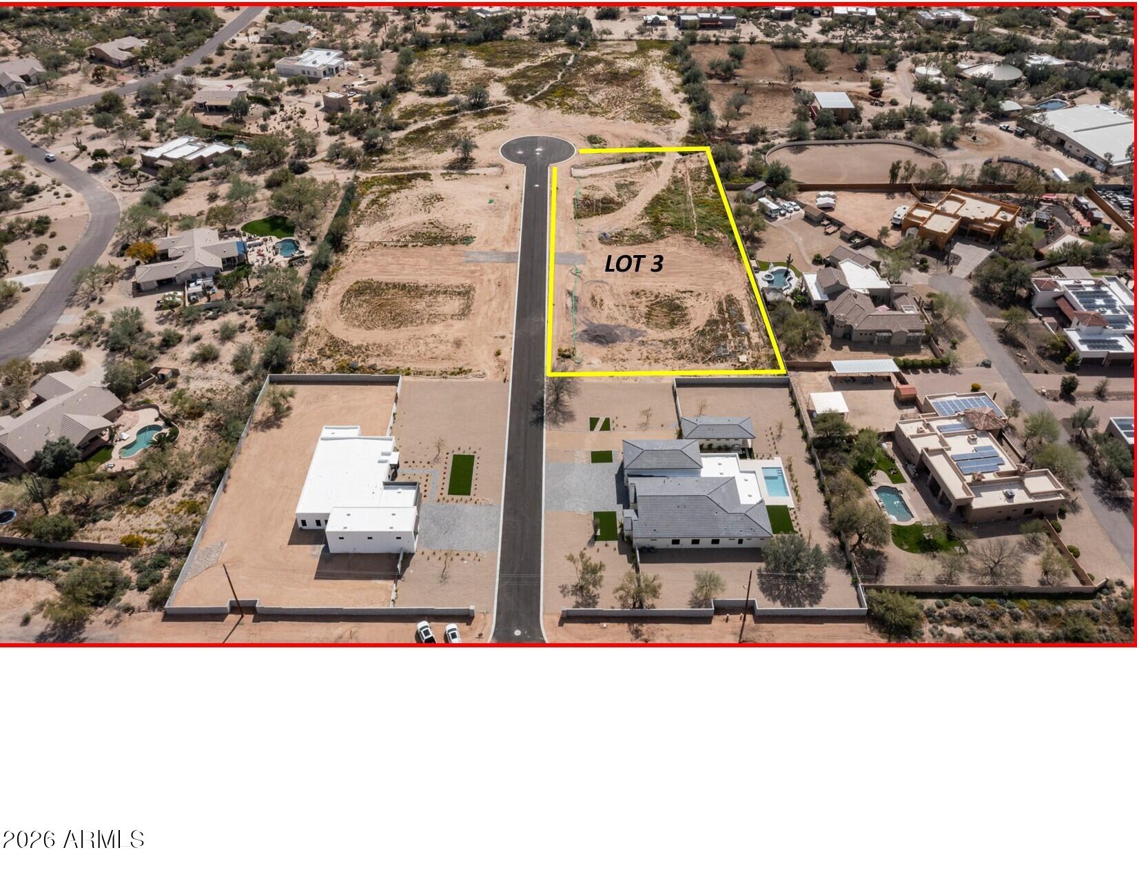 NEW CONSTRUCTION - TO BE BUILT. (photos are of new build next door). Private cul-de-sac of only five homes.  3772 sq ft Residence w/2 car garage, 1225 sq ft oversized RV garage, and pool all on over 2 acres w/no HOA. Open-concept floor plan is perfect for the active family. True entrance hall leads to open Great Room/Dining Room with gas fireplace and Chef's Kitchen with walk-in Pantry, quartz counters, S/S appliances, & an amazing island/breakfast bar. Large Primary Suite w/exit to the backyard, spa Bath w/double vanities, & large walk-in complete w/built-ins. 2 guest bedrooms are en-suite, 2 guest bedrooms share a dual-entry bath.