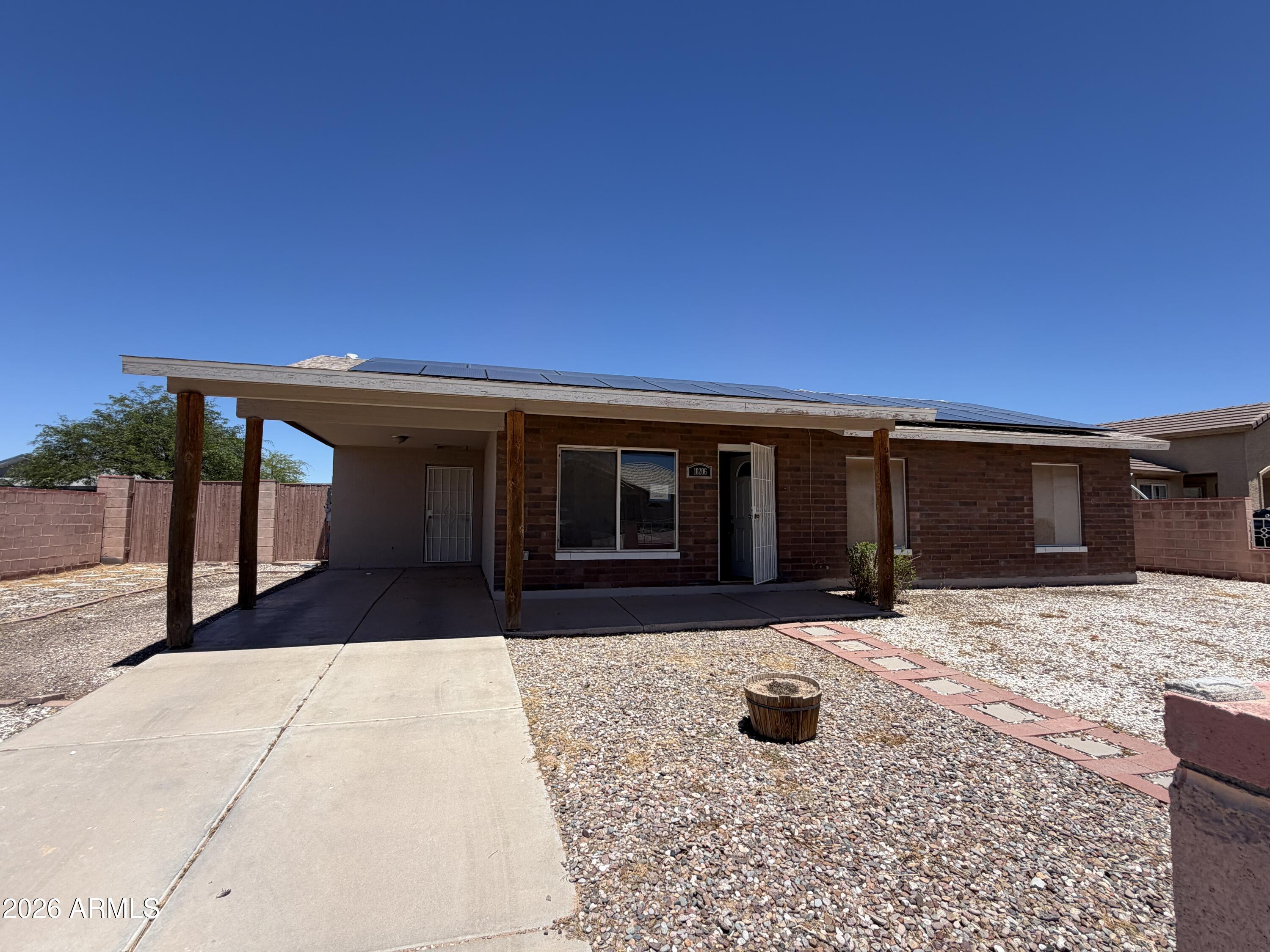 This home is a great find located on great lot!! 4 bedrooms 2 bathrooms.  Home needs a little TLC but has great bones!  OWNED SOLAR! Backyard has an extended covered patio.  Come see this one today!!