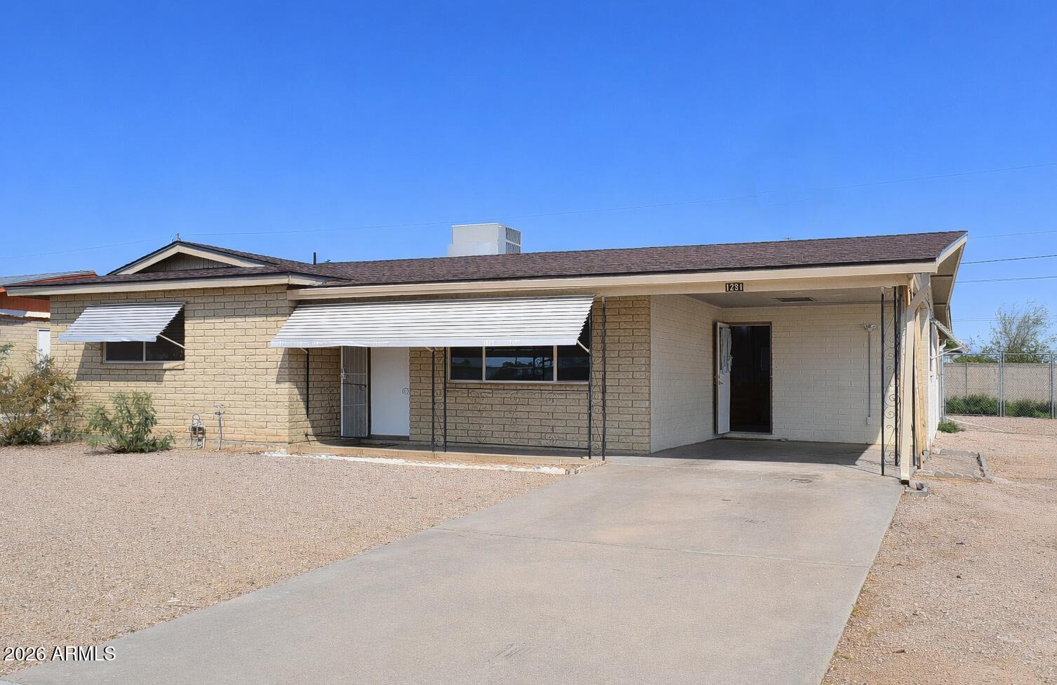 NEW ROOF! NEW WINDOWS! NEW FLOORING!
Opportunity knocks in Apache Junction! This well-maintained single-level home sits on a large corner lot with RV access, offering space, flexibility, and upside. Fresh interior paint gives the home a clean, move-in-ready feel, while a brand-new rear carport and new oversized storage shed add real, usable value. Block construction, tile flooring, central air, and a functional split layout make this an ideal option for homeowners, snowbirds, or investors looking for instant equity with light cosmetic updates. Plenty of room for toys, trailers, or future expansion. Homes with this lot size, storage, and access don't come along often, come see the potential in person before it's gone.  The Apache Villa community offers an array of amenities for residents The Apache Villa community offers a heated pool, fitness center, clubhouse, and a library.

Seller May consider a lease option / lease purchase.