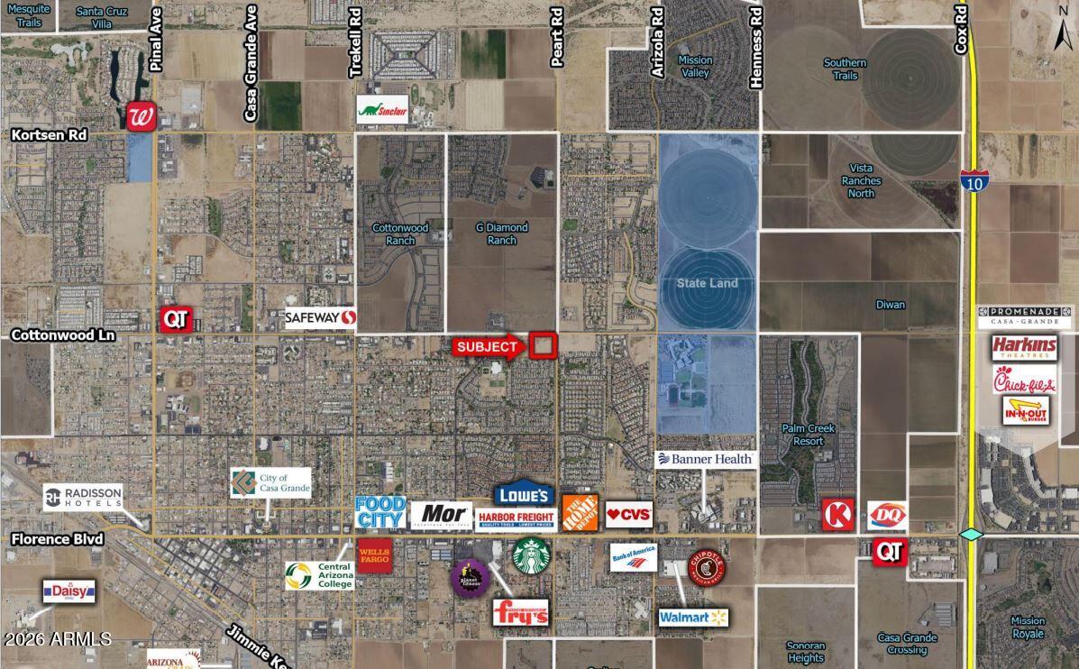 Property is located at a signalized intersection on a section line corner. Fully improved with all utilities to the site and all offsites completed. Property was previously planned as a portion of a 209 unit BTR community. Seller will give time to get entitlements in place. Submit all offers.