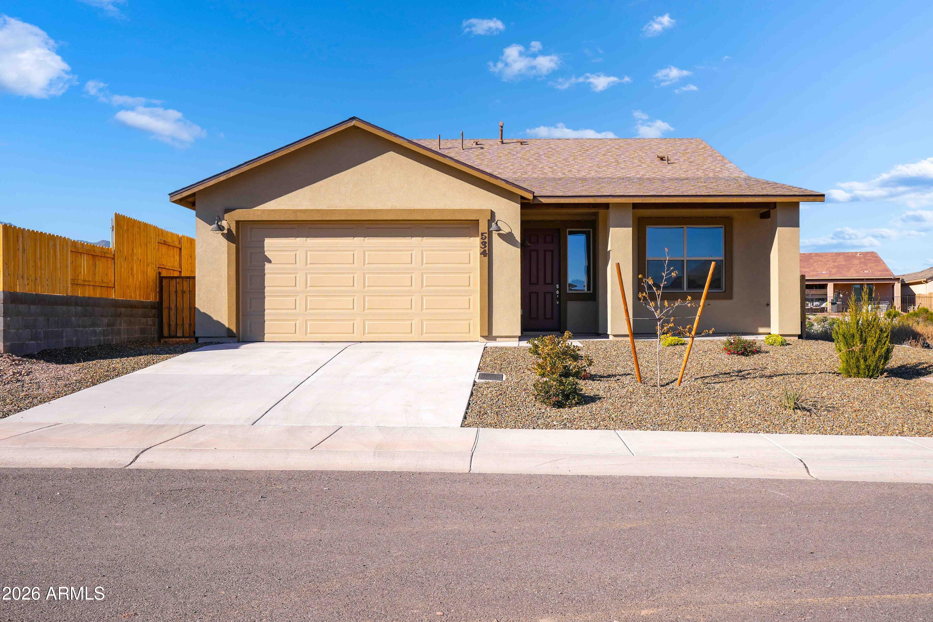 534 Coyote Trail offers a never-lived-in home built in 2023, located in Mesquite Hills. The thoughtfully designed floor plan features open living spaces filled with natural light, creating a comfortable and functional layout for everyday living.

The kitchen flows seamlessly into the main living area. Well-sized bedrooms offer flexibility, while the primary suite serves as a private retreat. Outdoor space allows you to enjoy Cottonwood's scenery, mountain views, and four-season climate.

Conveniently situated near Old Town Cottonwood, local dining, shopping, Verde Valley wine country, and outdoor recreation, this property offers a balance of peaceful surroundings with easy access to nearby amenities. A rare opportunity to be the first occupant of a never-used home.