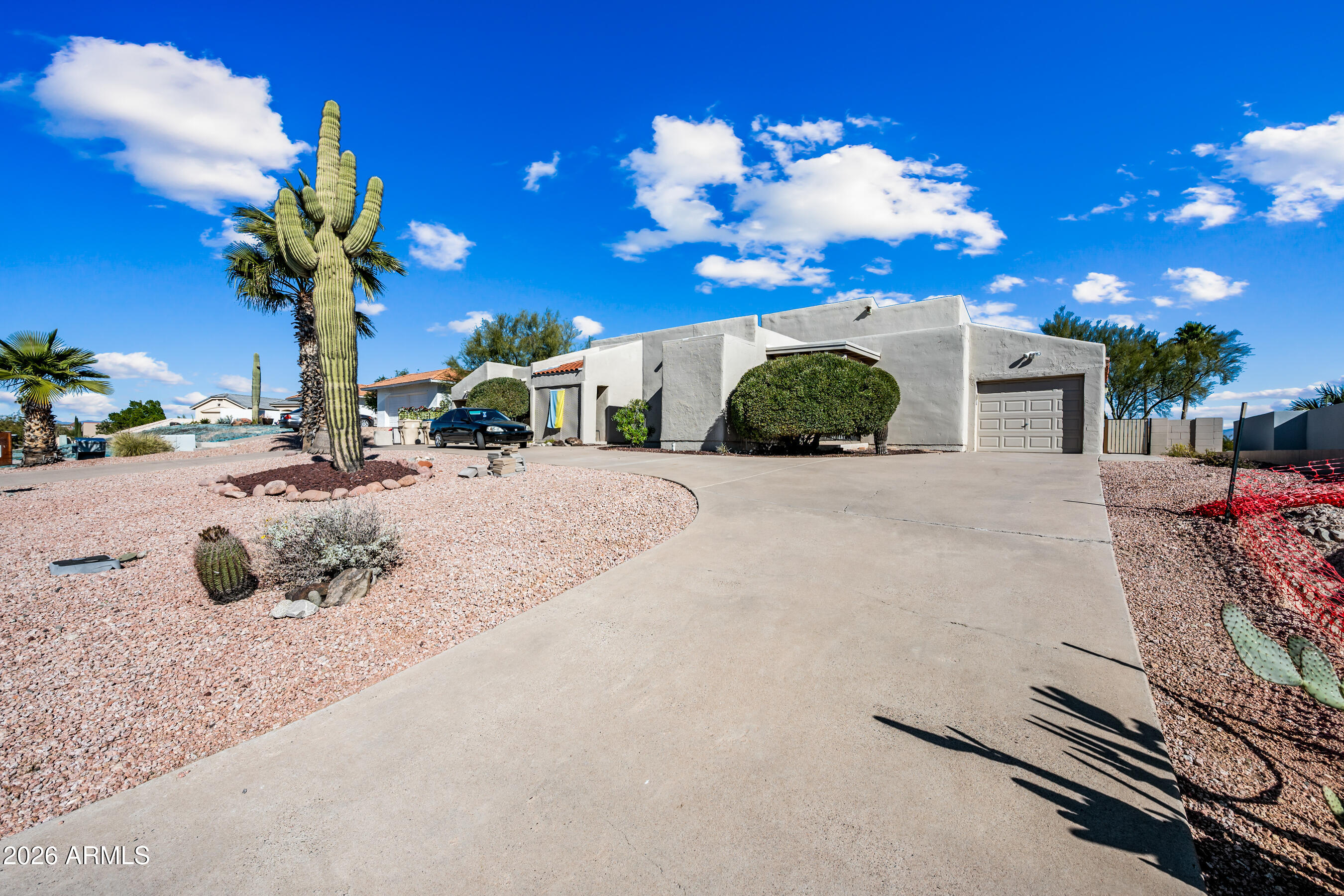 Hard-to-find duplex in Fountain Hills--ideal for investors seeking stable income with upside potential. Currently generating consistent rental income with an estimated cap rate of approximately 5.6% at a $689,000 sale price. The property offers a total of 2,325 SF on a spacious 0.27-acre lot. Unit A features a 2 bed / 2 bath layout (approx. 1,425 SF) currently rented at $1,850/month. Unit B is a 1 bed / 1 bath (approx. 900 SF) rented at $1,378/month.
Value-add opportunity with room for future improvements. Additional highlights include separate metering for all utilities (including water), low maintenance expenses, and tenants responsible for all utilities 
Attractive curb appeal with newer fenced yards, covered patios, in-unit laundry, dishwashers, and ample storage.