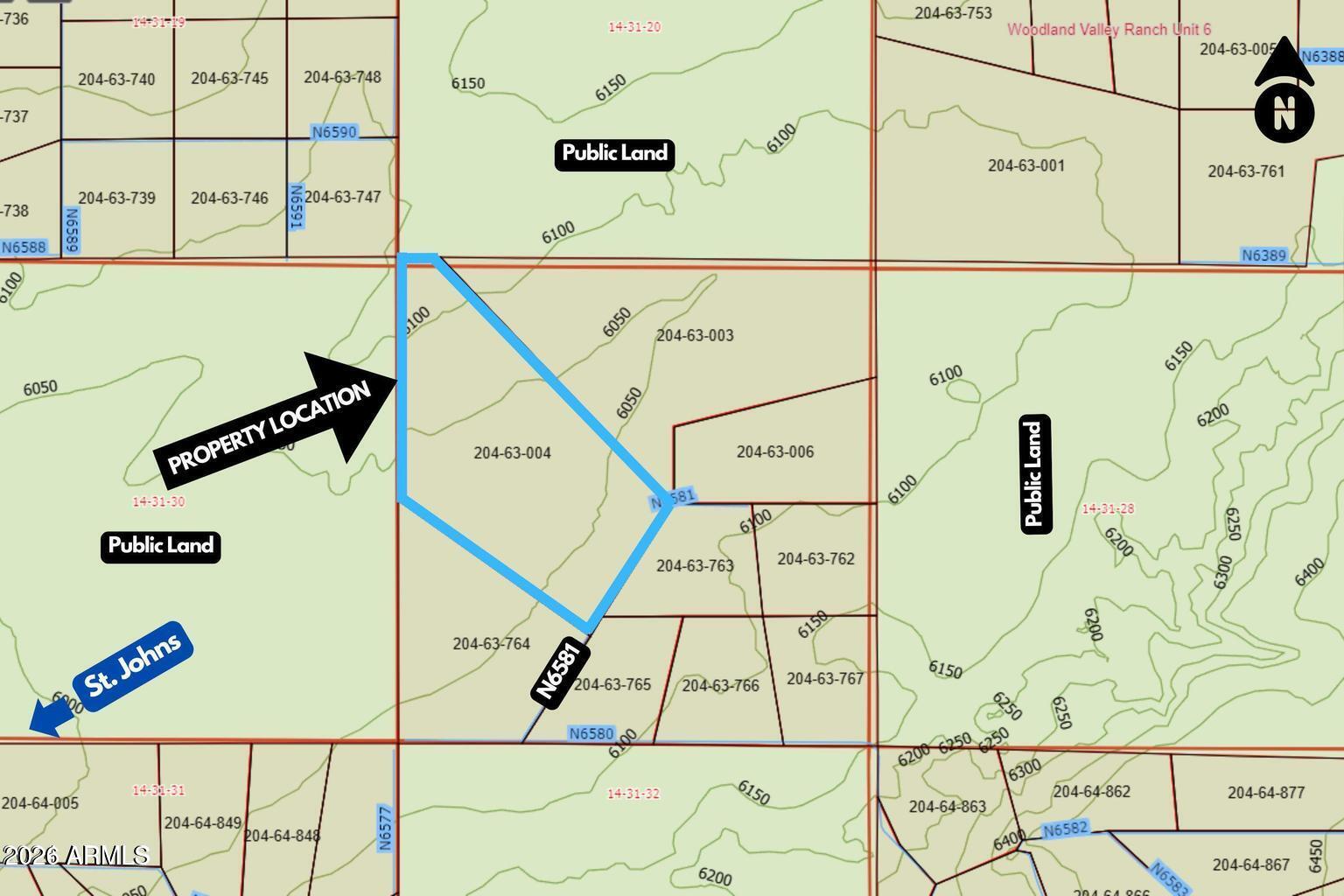 List price is Seller's Opening Bid and not indicative of low seller reserve.  Go to TUESDAYAZ for all registration information.  Buyer's Premium. 161 Acre Ranch.  Beautiful and ready for your Northern Home and Toys.  Woodland Valley Ranch Subdivision.  Huge Parcel.  Unbelievable Price.