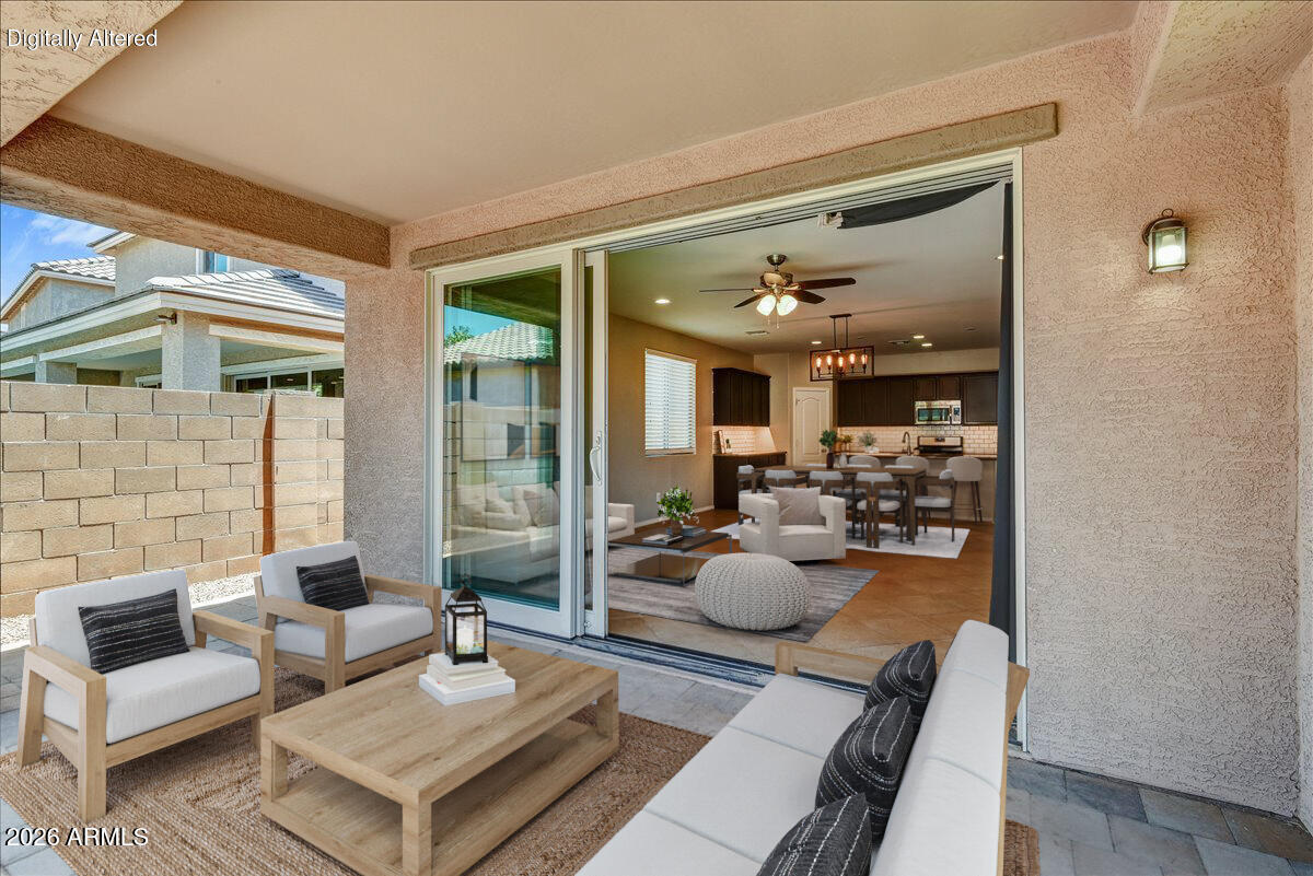 Welcome to this beautifully maintained 3 bed, 2 bath single-story home in the highly desirable Coldwater Ranch! Built in 2015, this home offers a bright, open floor plan designed for modern living. The kitchen features a walk-in pantry, gas stove, tons of storage & large granite island that opens up to spacious living space. A stunning 3-panel sliding glass door seamlessly connects the indoor living space to the covered patio and low-maintenance backyard with artificial turf! Perfectly positioned on a premium corner lot across from a neighborhood green space, you'll enjoy added privacy and peaceful views. Conveniently located near parks, schools, shopping, and dining, this move-in-ready home combines modern style, functionality, and an unbeatable location. Welcome home!