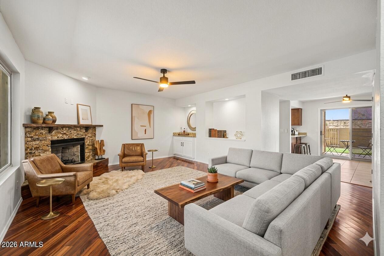 This well-maintained 3-bedroom, 2-bath, two-story condo offers a comfortable and inviting layout with fresh paint and brand-new carpet throughout. Inside, the floor plan is designed for easy everyday living with well-proportioned spaces and a bright, clean feel. Whether you are relaxing at home or entertaining guests, this property delivers a great blend of convenience, comfort, and charm. Perfect for buyers seeking a move-in-ready home. In addition this home features a 2-car carport, a private low maintenance backyard with putting green.
