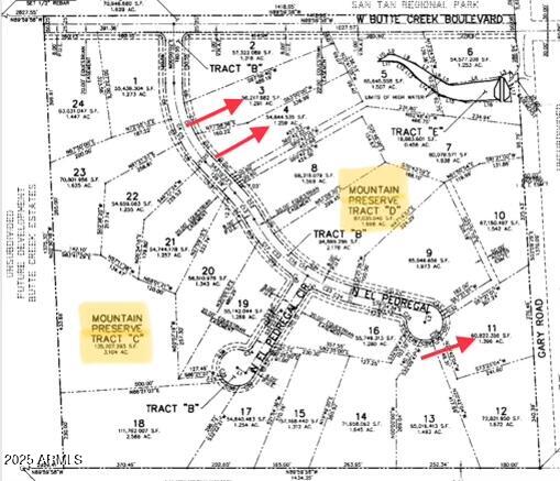 BUTTE CREEK ESTATES-EL PEDREGAL - Land