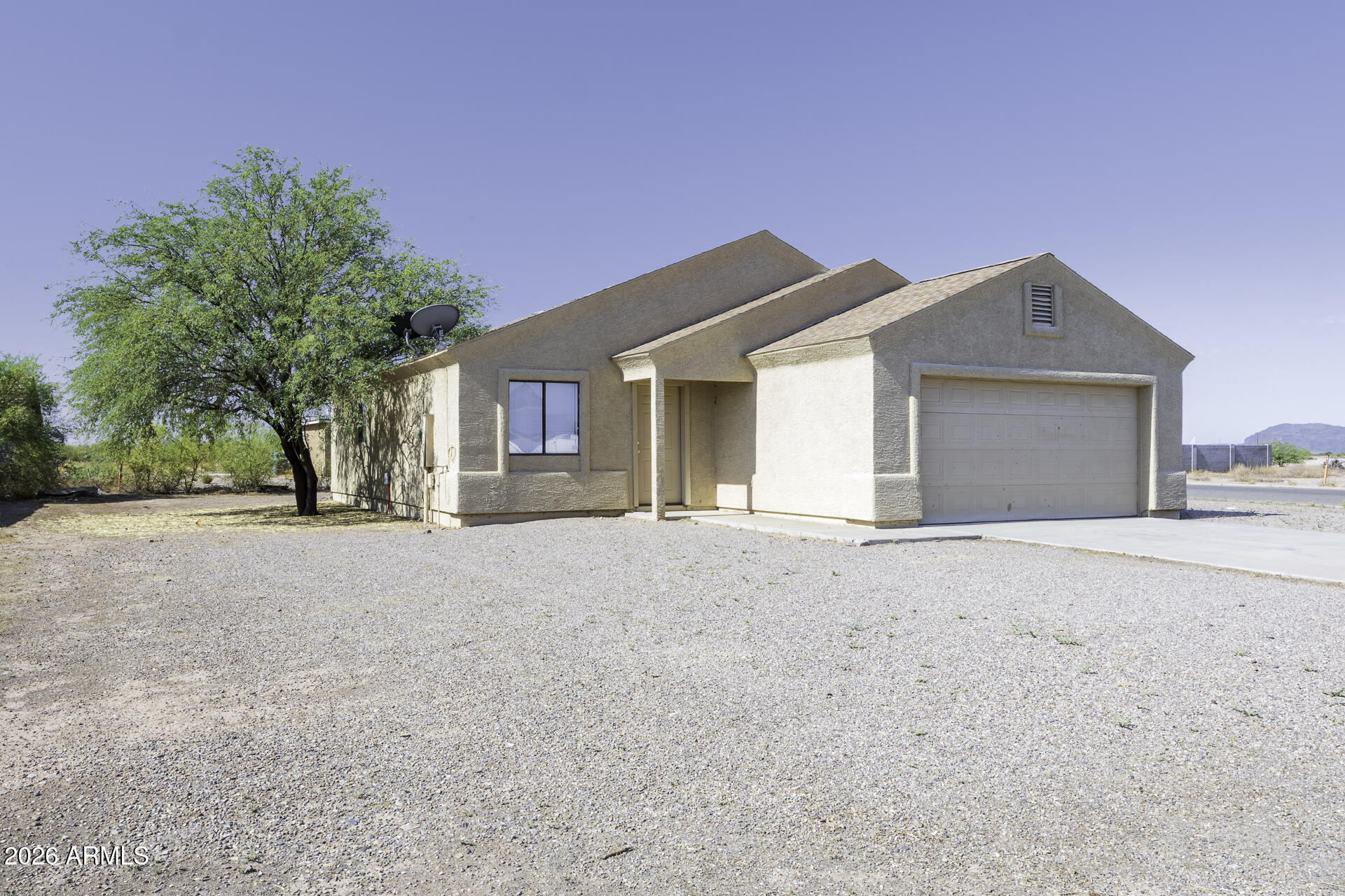 Fresh, affordable, and move-in ready! This beautifully maintained 3 bedroom, 2 bathroom home features a brand-new A/C (2025), giving you comfort and peace of mind for years to come. Situated on a spacious corner lot with no HOA, you'll enjoy breathtaking desert views, extra privacy, and room to make it your own. Whether you're purchasing your first home, looking to downsize into the perfect retirement retreat, or searching for a smart investment, this home checks all the boxes. Opportunities at this price point don't come along often. Discover why this could be the perfect place you come home to.