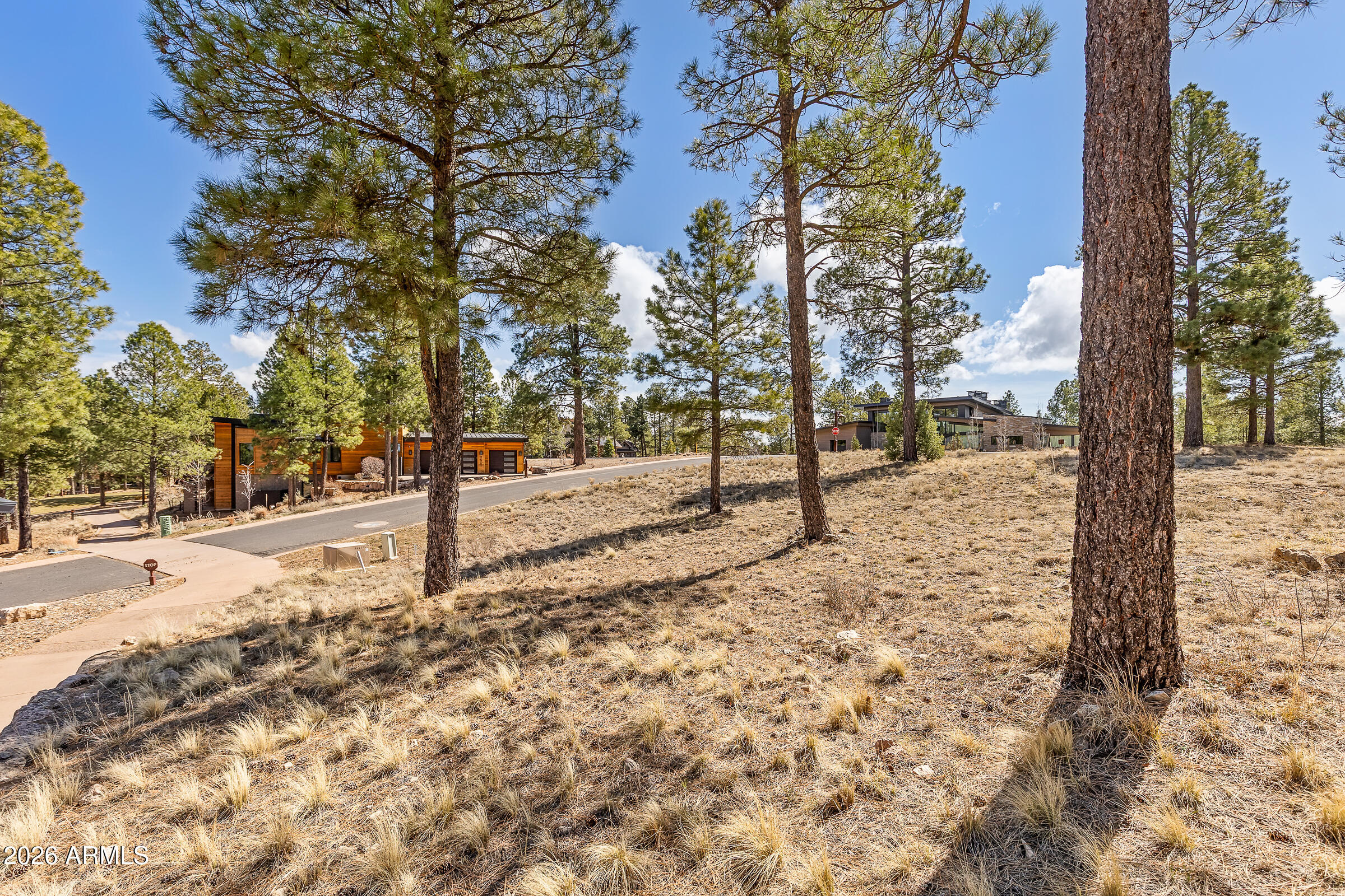 Situated within the prestigious Estates at Pine Canyon, this 0.55-acre homesite offers unobstructed views of the iconic San Francisco Peaks, creating a stunning backdrop for your future mountain retreat. The lot's positioning allows for protected views that will remain undisturbed by neighboring homes, a rare and highly sought-after feature within the community. Surrounded by towering Ponderosa pines and luxury custom residences, this homesite provides the ideal setting to design and build a private escape while enjoying the cool mountain climate of Flagstaff. Located on a quiet street within the Estates section, the property offers both privacy and proximity to Pine Canyon's exceptional amenities. Residents enjoy access to a championship golf course designed by Jay Morrish, a private clubhouse, state-of-the-art fitness center, resort-style pool, tennis and pickleball courts, and multiple dining venues. Outdoor recreation is endless with nearby hiking and biking trails, and skiing at Arizona Snowbowl just a short drive away.
Whether you're looking to build a seasonal getaway or a full-time residence, this homesite presents a rare opportunity to create a custom home with sweeping San Francisco Peak views in one of Northern Arizona's most sought-after private communities.