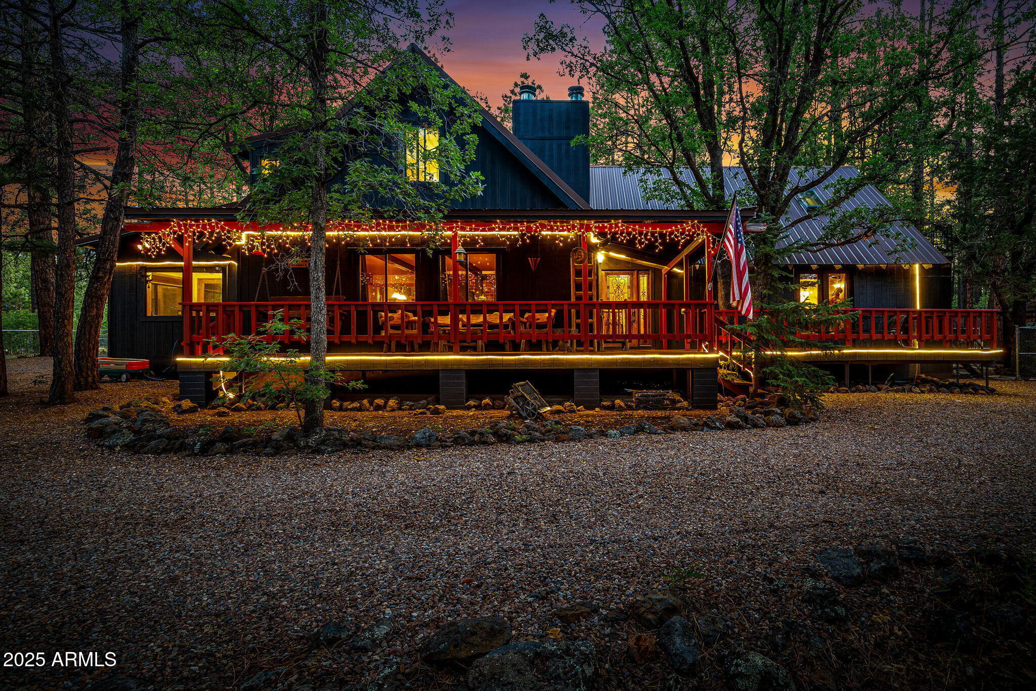 Welcome to a rare offering of refined mountain living, where timeless charm meets unmatched versatility. This home is Airbnb-ready with a long rental history. Tucked beneath a canopy of towering pines on 1.54 private acres, this home is a sanctuary of sophistication and comfort, perfectly suited for a grand family retreat, luxury inn, or executive getaway. The stately main residence showcases four elegant master suites, each appointed with a private en-suite bath, cozy fireplace, and a personal balcony or patio for enjoying the tranquil forest setting. At the heart of the home lies a professional chef's kitchen, outfitted with rich granite countertops, premium stainless steel appliances, a Vulcan gas range, double ovens, and a generous walk-in pantry, crafted for both intimate meals and large-scale entertaining. A soaring great room invites gatherings with its open layout and warm ambiance, while the expansive upstairs game room offers space for recreation or relaxation. A private executive office with sweeping panoramic views overlooks a serene meadow frequented by elk and deer, blending productivity with nature's inspiration.
The property also includes a 1,100 sq ft guest house, ideal for visiting family or guests.
Outdoors, the experience continuesgather in the charming backyard gazebo, or unwind beneath the stars. Every detail has been thoughtfully crafted to embrace the beauty and peace of mountain living.
Although secluded and serene, this exceptional estate is just a short stroll from shopping, dining, and entertainment, offering the perfect balance of privacy and convenience.
A truly one-of-a-kind offering, luxury, lifestyle, and limitless potential await. Buyer to verify square footage and acreage.