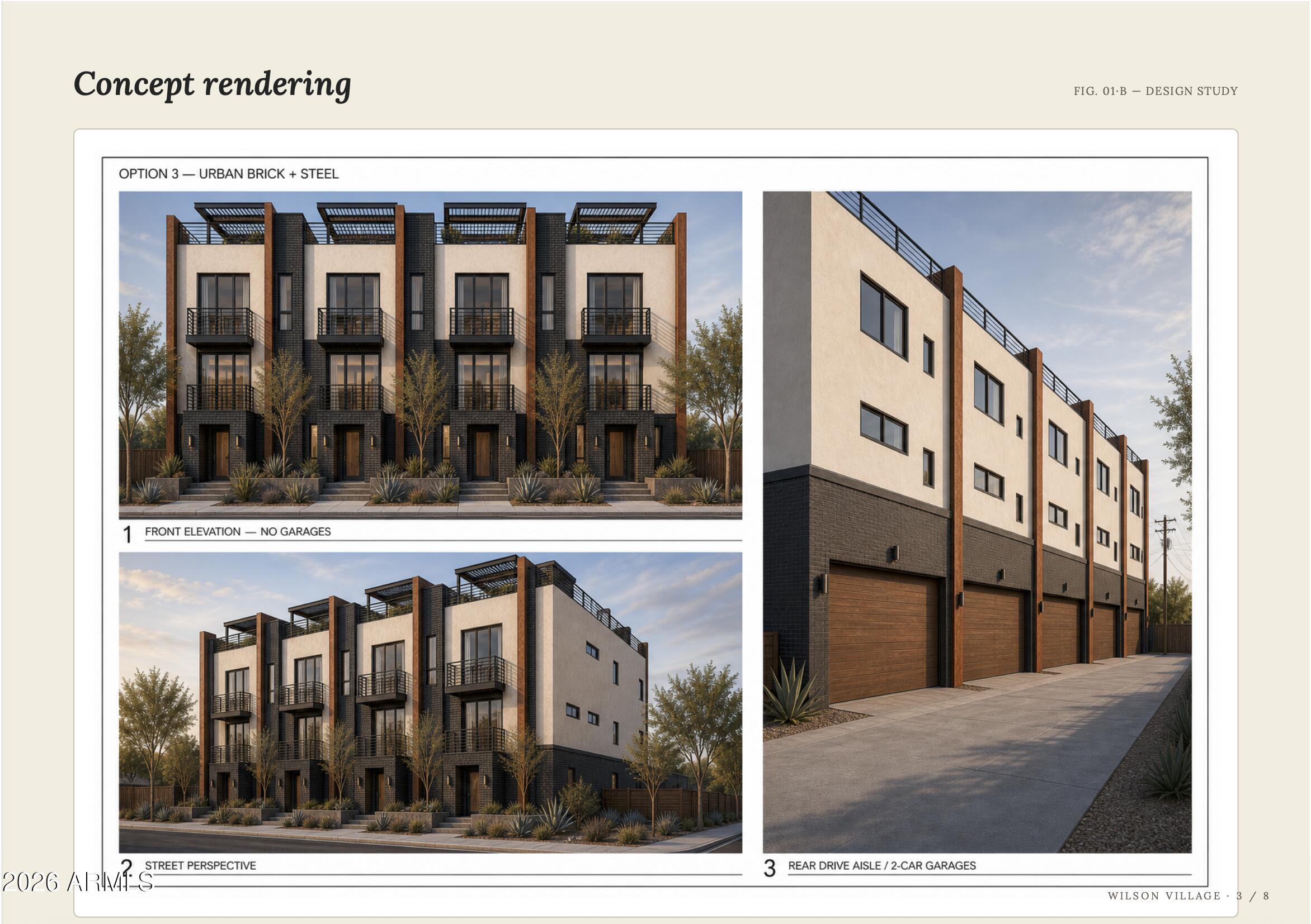 Sale will include four individual parcel APNs. Zoned Multi-Family R-3 and currently in the final phase of subdivision approval, this prime urban infill opportunity is located just three blocks from Arizona State University. Each of the four planned parcels is designed for a three-story configuration, featuring a ground-level garage and approximately 1,400-1,500 square feet of living space across the second and third floors. Ideally situated in the heart
of the ASU district, the property is just minutes from the dining, shopping, and entertainment along Mill Avenue and
University Drive, including Whole Foods Market, Oregano's, Starbucks, and more. Surrounded by year-round activity
and consistent demand, this site offers exceptional rental upside and strong long-term investment potential.