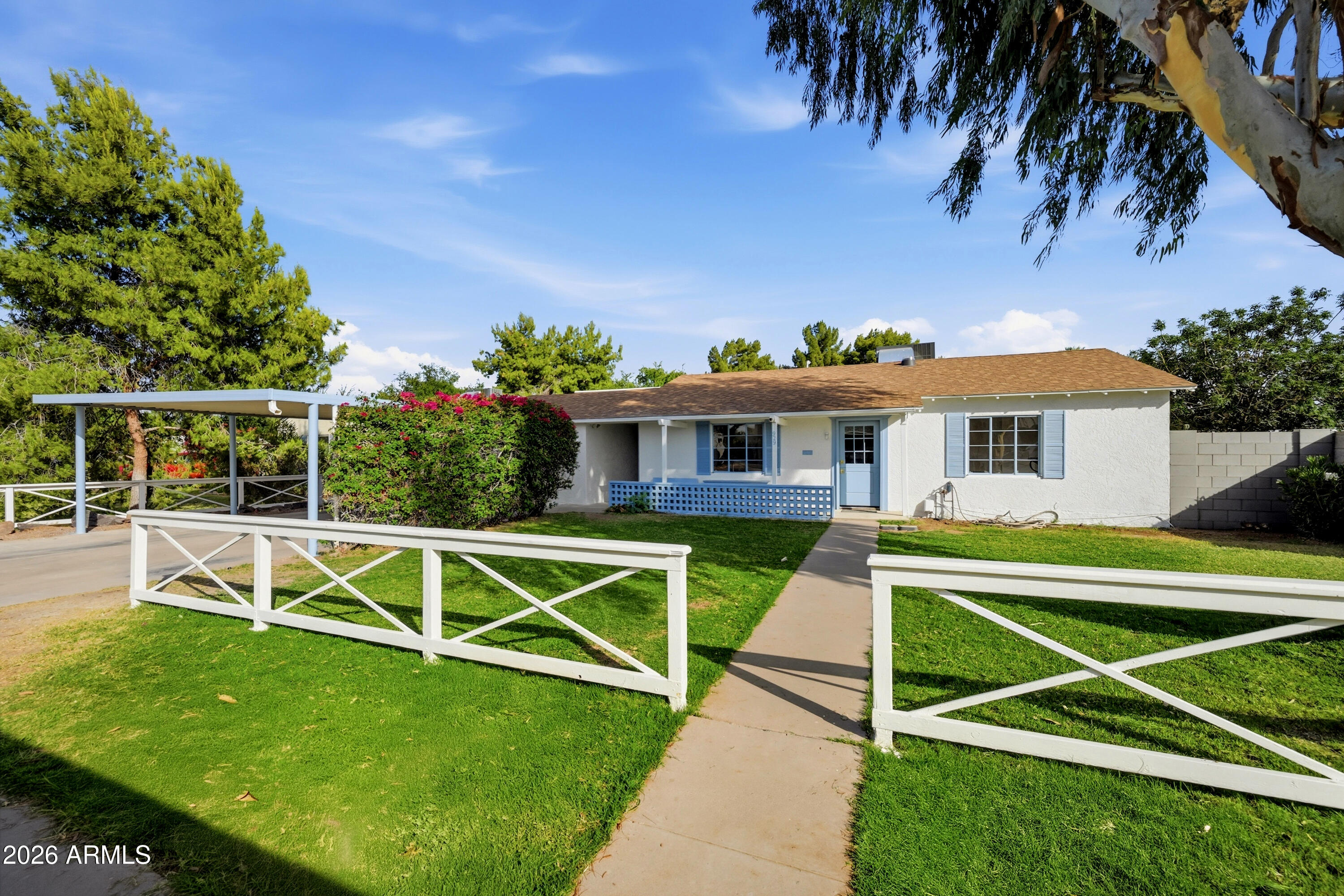 Welcome to this beautifully updated 1947 property offering charm, flexibility, and modern upgrades. With approximately 2,095 total sq ft, it features a 3-bedroom, 2-bath main home plus an attached 1-bedroom, 1-bath casita. Both have full kitchens, and the casita includes a private entrance and can be connected to or separated from the main home by a double-sided locking door.

Perfect for multigenerational living, rental income, guests, or a home office, this property offers endless possibilities. Major updates include two new HVAC units, new sewer line, plumbing, electrical wiring and panel, plus backyard irrigation. Enjoy a spacious backyard with a mature grapefruit tree and a covered 2-car carport. Move-in ready and packed with value.... Welcome to this beautifully reimagined 1947 property blending timeless character with modern upgrades and incredible flexibility. Offering approximately 2,000 total square feet, this unique property includes a 3 bedroom, 2 bathroom main house plus an attached 1 bedroom, 1 bathroom casita -- each with its own full kitchen and the casita featuring its own private entrance.

The thoughtfully designed layout allows the spaces to function together or separately, connected by a double-sided locking door that can remain closed for privacy or opened to seamlessly combine the entire home into one expansive living space. Whether you're looking for multigenerational living, an income-producing Airbnb or long-term rental opportunity, a private guest suite, home office setup, or extra space for family and friends, this property offers endless possibilities.

Extensively updated for peace of mind, the home features two new HVAC units, new sewer line, new plumbing, updated electrical wiring, a new electrical panel installed in 2022 and further updated in 2026, plus new backyard irrigation. All renovation work was professionally completed by a licensed contractor with an ROC number.

Outside, enjoy a mature grapefruit tree and a spacious backyard ready for relaxing or entertaining. A covered 2-car carport adds convenience and functionality.

Vintage charm meets modern living in this move-in-ready gem -- a rare opportunity with flexibility, functionality, and major system upgrades already completed.