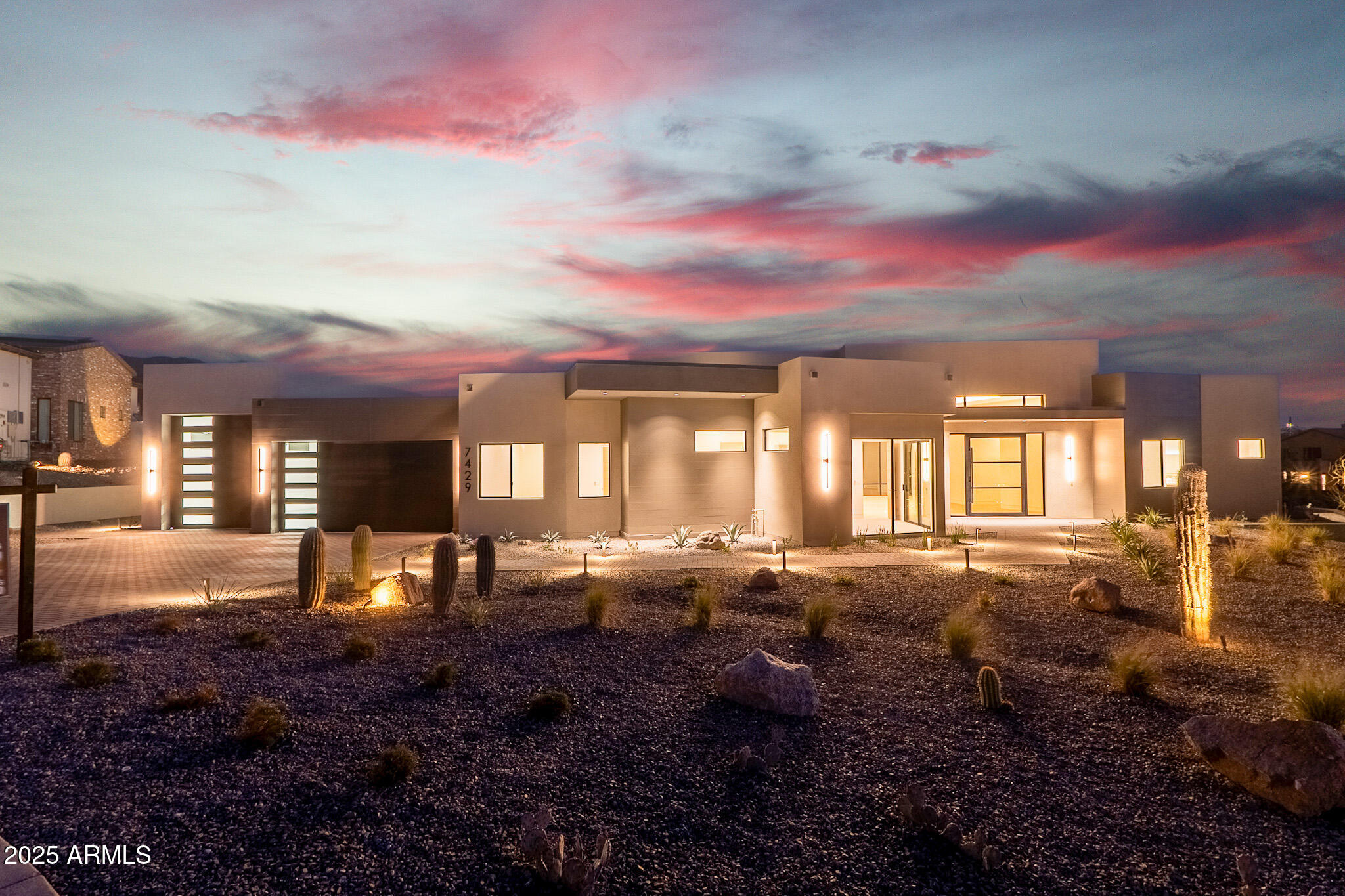 Experience ultimate Luxury in this BRAND NEW 2026 Modern 4,000 sq ft custom home in the gated enclave of Eagle Canyon at Las Sendas. Perched on nearly an acre, it boasts breathtaking mountain and city-light views with a private lookout deck. Scottsdale-level design and craftsmanship. This home has all the upgrades! Spray-foam insulation, high-efficiency HVAC, smart lighting, quartz surfaces, custom cabinetry, premium lighting, skylights, and Monogram appliances... Entertainer-friendly floor plan includes walk-in butler's pantry, full casita, spacious covered patio, and resort-style backyard with pool, spa, outdoor BBQ, putting green, and RV garage with EV Charging. Across the street from Golf course. Impeccably built and truly one-of-a-kind, this modern desert home defines Arizona living.