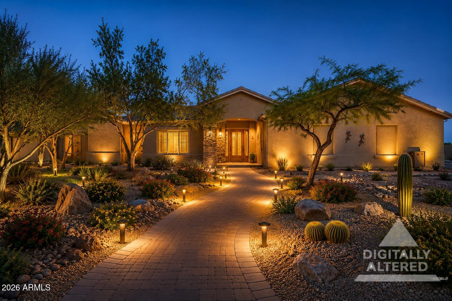 RED, WHITE & BLUE - THE PERFECT HOME FOR YOU!!!!
With room to grow and no grass to mow, this meticulously maintained 1.36-acre cul-de-sac estate offers a rare combination of luxury, flexibility, and privacy. Whether you're looking for multi-generational living, a property with income potential, or simply extra space to enjoy your lifestyle, this home offers endless possibilities.  It is the perfect balance of space, comfort, and versatility. 
Located on a County Island with NO HOA, this home features two spacious living areas.  This versatile property is designed to accommodate today's evolving needs while providing ample space for RVs, recreational vehicles, business equipment, a workshop, or hobbies. The sparkling pool, featuring a swim-up bar and a pergola-covered BBQ area, offers the perfect setting for unforgettable gatherings and effortless outdoor entertaining.  Inside, you'll discover a warm contemporary design with soaring ceilings and an expansive open-concept floor plan. The gourmet kitchen is beautifully appointed with premium quartzite countertops, custom fixtures, a designer backsplash, and a large island that serves as the heart of the home for everyday living and entertaining.
The oversized double-wide, extra-deep garage provides ample space for multiple vehicles while offering additional room for storage, a workshop, or recreational gear.