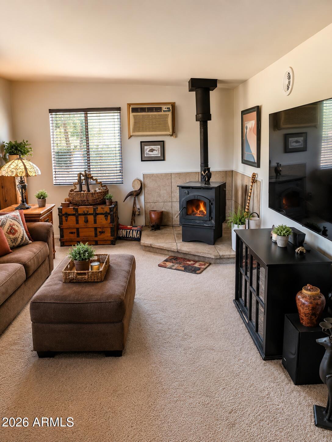 Discover the possibilities at this peaceful mountain retreat in the heart of Pine, Arizona. Situated on a level one-acre lot, this charming 2-bedroom home offers flexibility for a potential third bedroom and features an updated full bathroom. Surrounded by towering Ponderosa Pines and scenic mountain views, the property provides privacy, space, and the true mountain lifestyle buyers seek.

What makes this property especially unique is the expansive one-acre parcel, offering potential opportunities for future expansion, additional structures, guest quarters, workshops, RV storage, or a possible second homesite (buyer to verify all zoning, building, septic, and county requirements). Live comfortably in the existing home while exploring the property's future possibilities. Enjoy direct access to the beauty of Pine with nearby National Forest lands, lakes, hiking trails, horseback riding, fishing, and year-round outdoor recreation just minutes away. The level lot offers ample room for horses, RV parking, recreational vehicles, and all your mountain toys.

Located at approximately 5,400 feet in elevation, you'll enjoy cool summer temperatures, mild winters, and four distinct seasons. Whether you're looking for a primary residence, vacation getaway, multi-generational property, or investment opportunity, this property offers a rare combination of livability, usable land, and future potential.

Buyer to verify all information regarding lot split potential, additional dwelling units, building rights, utilities, septic capacity, and county development requirements.