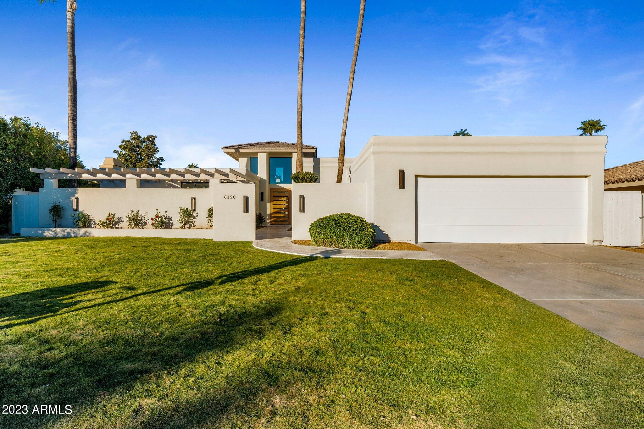 This incredible property located on Marguerite Lake in McCormick Ranch has been completely remodeled to absolute perfection. The open concept floor plan, large glass sliding doors & clerestory windows flood the home with natural light and sun filled spaces. The home has three oversized bedrooms, each with ensuite bathrooms, a powder bath by the dining area, custom temp controlled wine wall, sizable laundry room, private courtyard and a 2 car garage with plenty of storage. The gourmet kitchen includes a huge kitchen island, custom cabinetry, stainless steel appliances & the large sliding glass doors provide seamless indoor/outdoor living. The views from the master bedroom are truly breathtaking, with floor to ceiling windows and doors, massive walk-in closet, separate shower and tub & double vanity, you will never want to leave! The backyard truly encompasses everything McCormick Ranch has to offer. With both a pool and spa you will be able to enjoy the backyard year round! Walking distance to the greenbelt, restaurants, shopping and more!