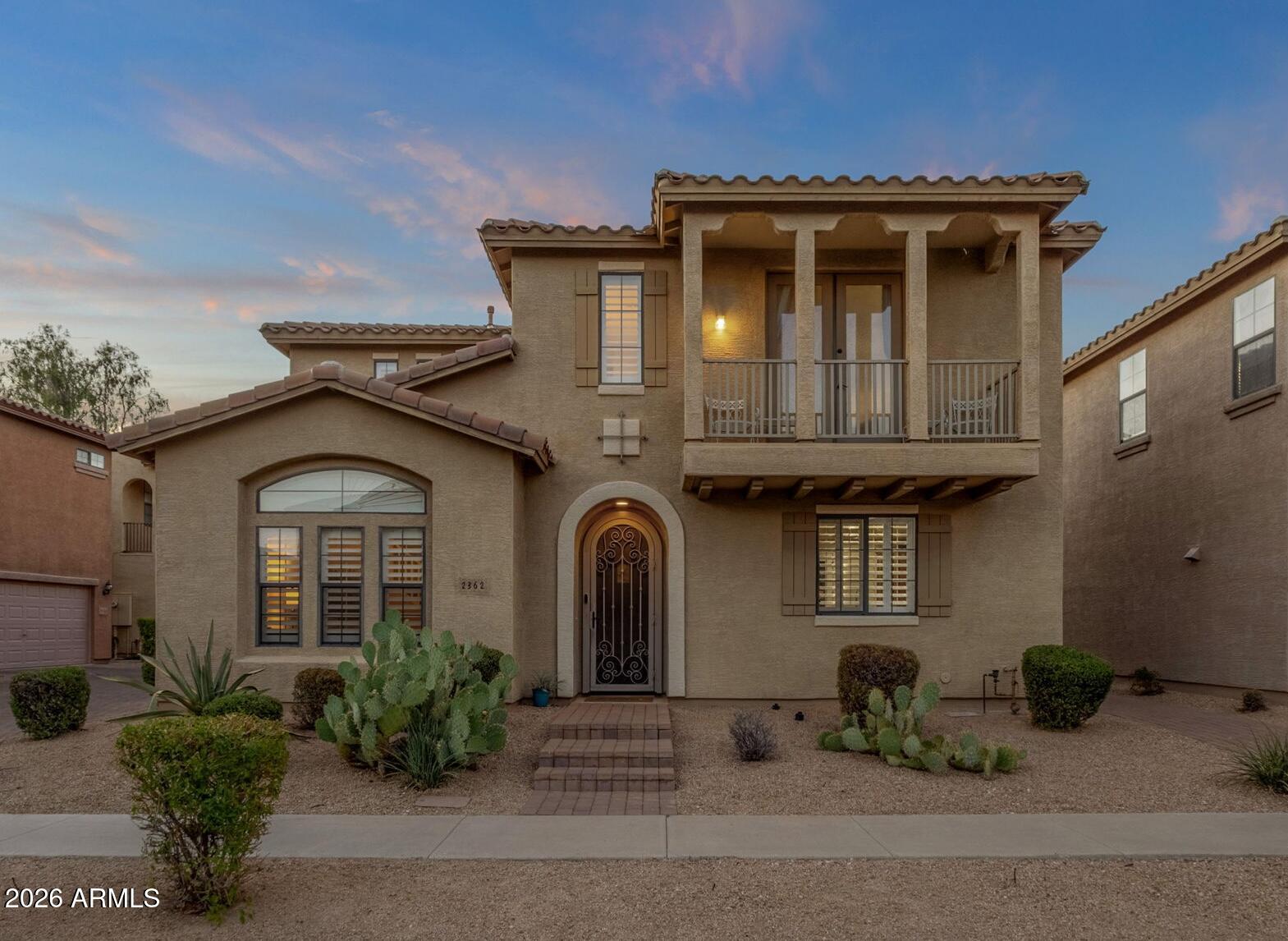 You are going to really like this 3-bedroom, 2.5-bathroom home tucked away in the gated and highly desirable Sonoran Foothills Community. Nicely appointed kitchen features extended cabinetry into the dining area, creating a seamless space where you can prepare meals and enjoy entertaining. Head upstairs and enjoy sunsets on the private balcony. This option is special and a must-see. Located not far from all the fun of Norterra shopping, dining, schools, golf, this home provides ultimate convenience. Enjoy easy access to the I-17 and 303, a short 4 mile commute to the TSMC campus. Ideal for those who want to stay connected to everything while maintaining a hassle-free, lock-and-leave lifestyle, this property perfectly blends modern living with North Phoenix desert beauty...Welcome home!