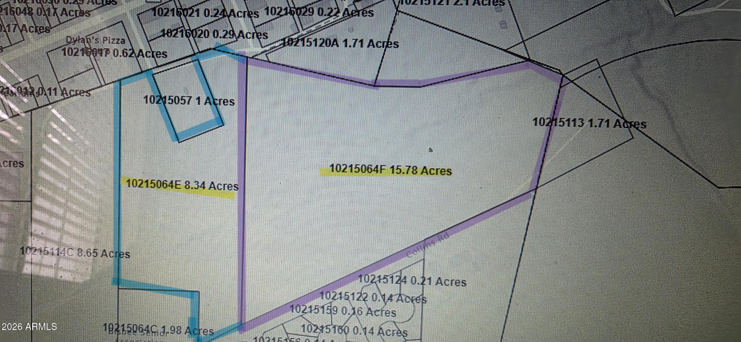 Two contiguous parcels, a total of 24.12 commercial acres. The property is zoned C-2. 
Includes 102-15-064E, 8.335 acres and 102-15-054F, 15.776 acres. 1,163 feet of road frontage.
Buyer to verify all facts and figures.