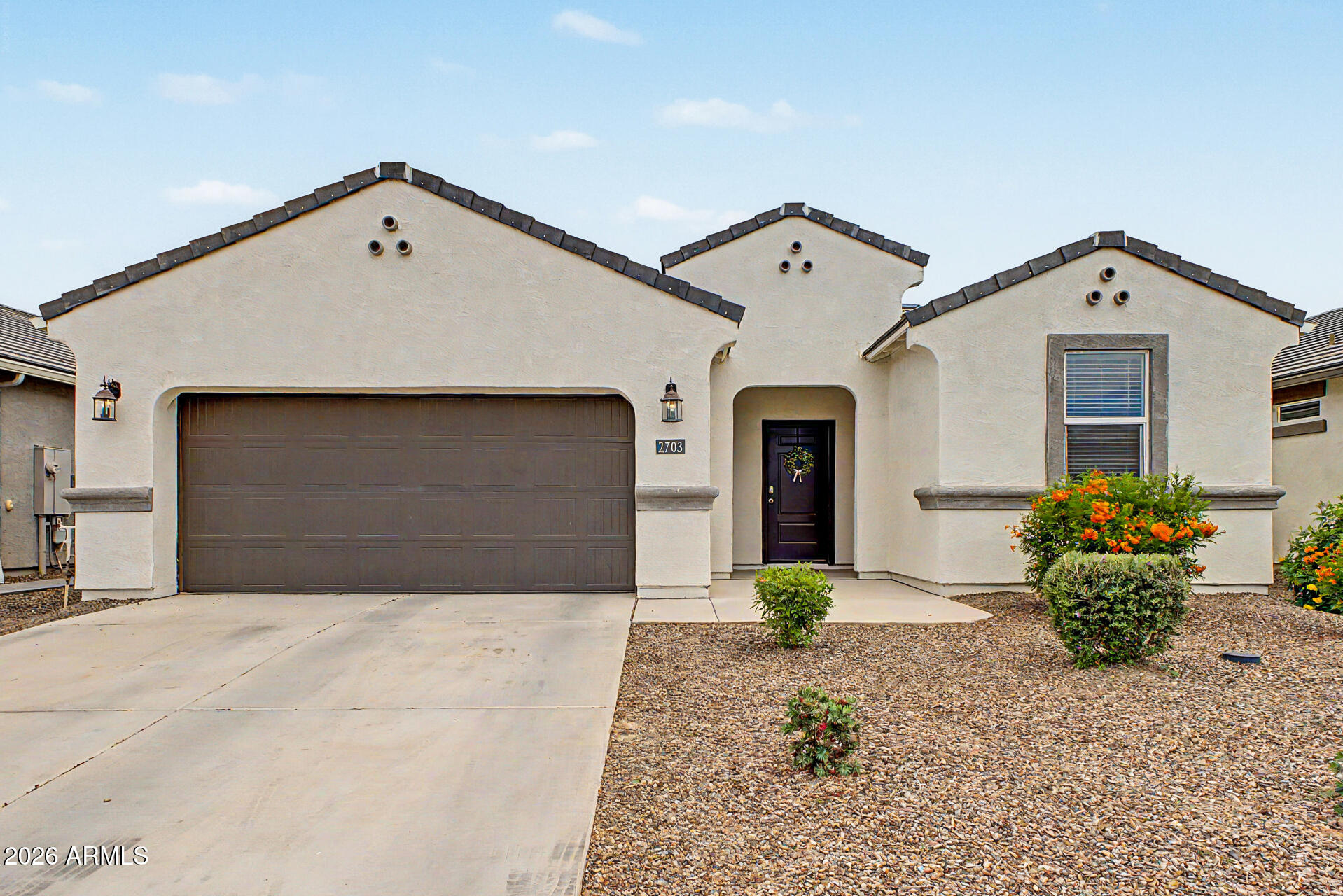 Don't spend thousands more finishing the backyard! This spacious 3 bed, 2 bath home in the amazing Radiance at Superstition Vistas community, already has what today's buyers want most -- a fully landscaped backyard that's completely finished and ready to enjoy from day one. No dirt lot, no added expense, no waiting... just move in and start living.

Built just over two years ago and meticulously maintained, this home still feels brand new while offering advantages you simply won't get from the builder: a larger lot, competitive pricing, and valuable upgrades already completed. Inside, you'll love the bright open layout featuring 9-foot ceilings, granite countertops, and a spacious kitchen island perfect to entertaining! Sellers are willing to offer concessions with a strong offer!