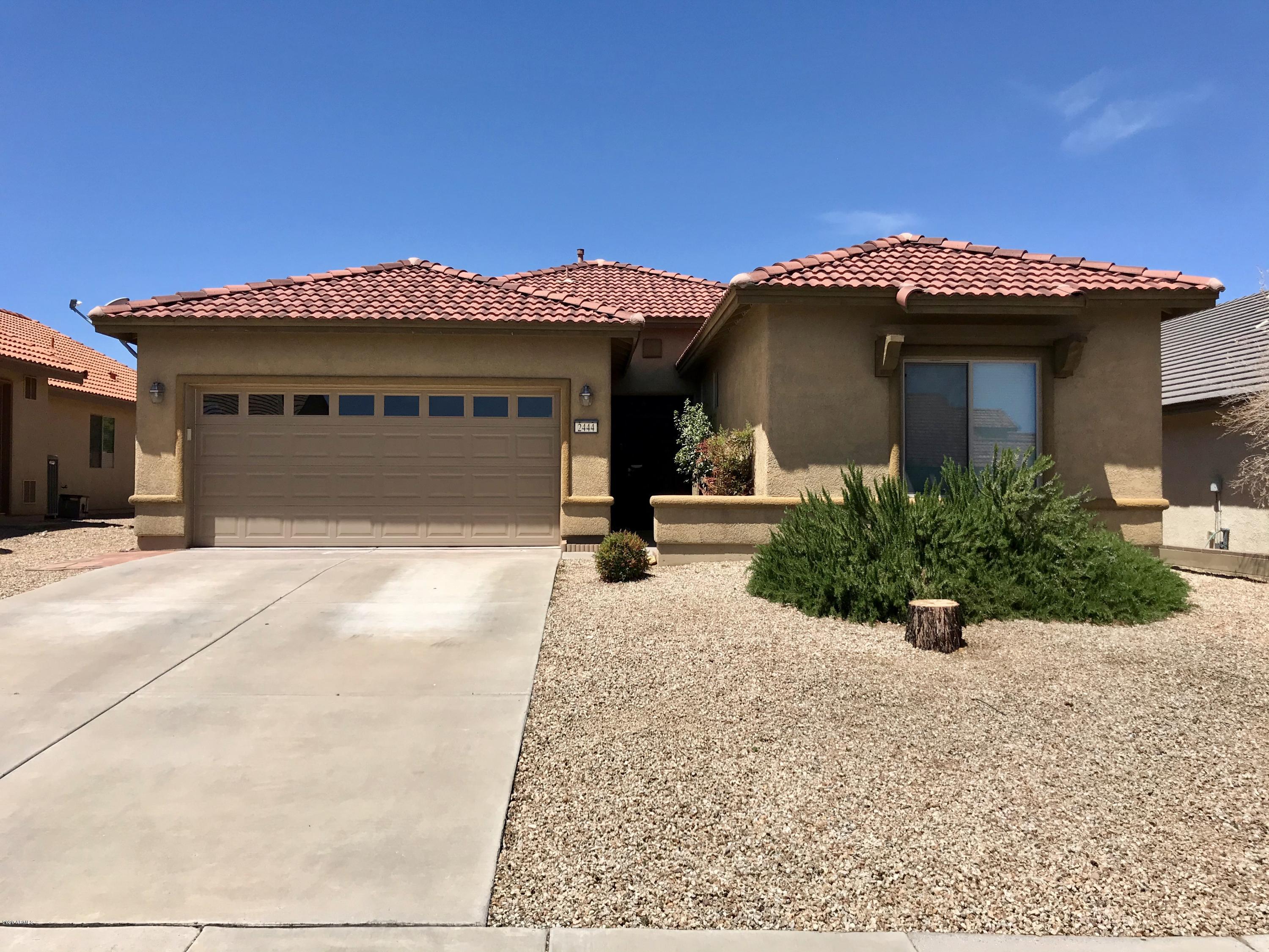 Centrally located home in highly desired Coronado Crossing neighborhood. This well maintained 4bd/2ba split floorplan home with ceramic tile flooring throughout and laminate flooring in 3 of 4 bedrooms. Kitchen with oak cabinets, breakfast bar, updated stainless steel appliances and reverse osmosis system. Half of the garage has been converted to extra room for man cave/game room, hobby/playroom or office. Trees and garden outline the backyard to include pomegranate, nectarine, and peach trees to name a few. Garden vegetables and fruit trees will be ready to enjoy this summer!