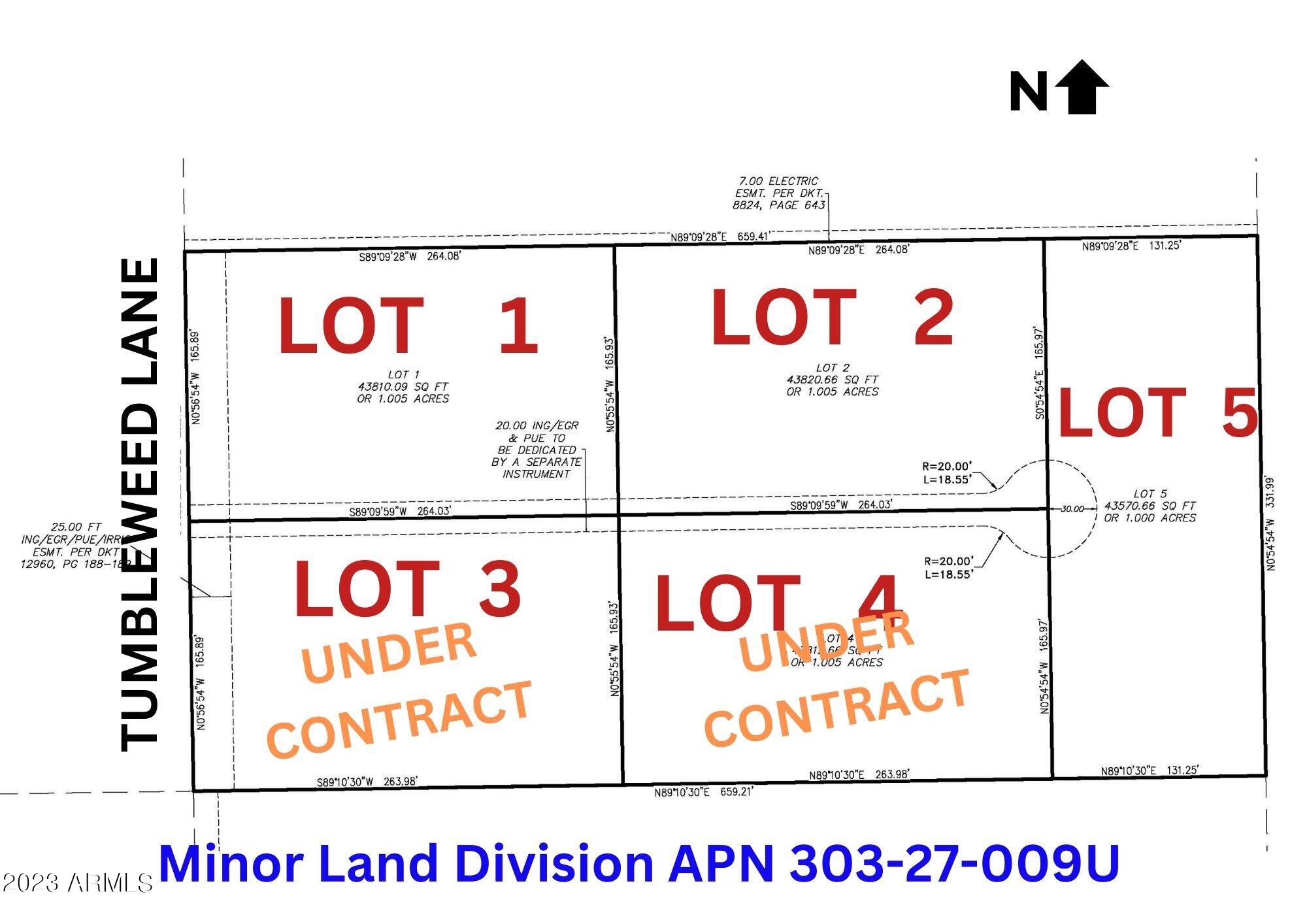 Lot 2 of a (5) lot Minor Land Division - Land