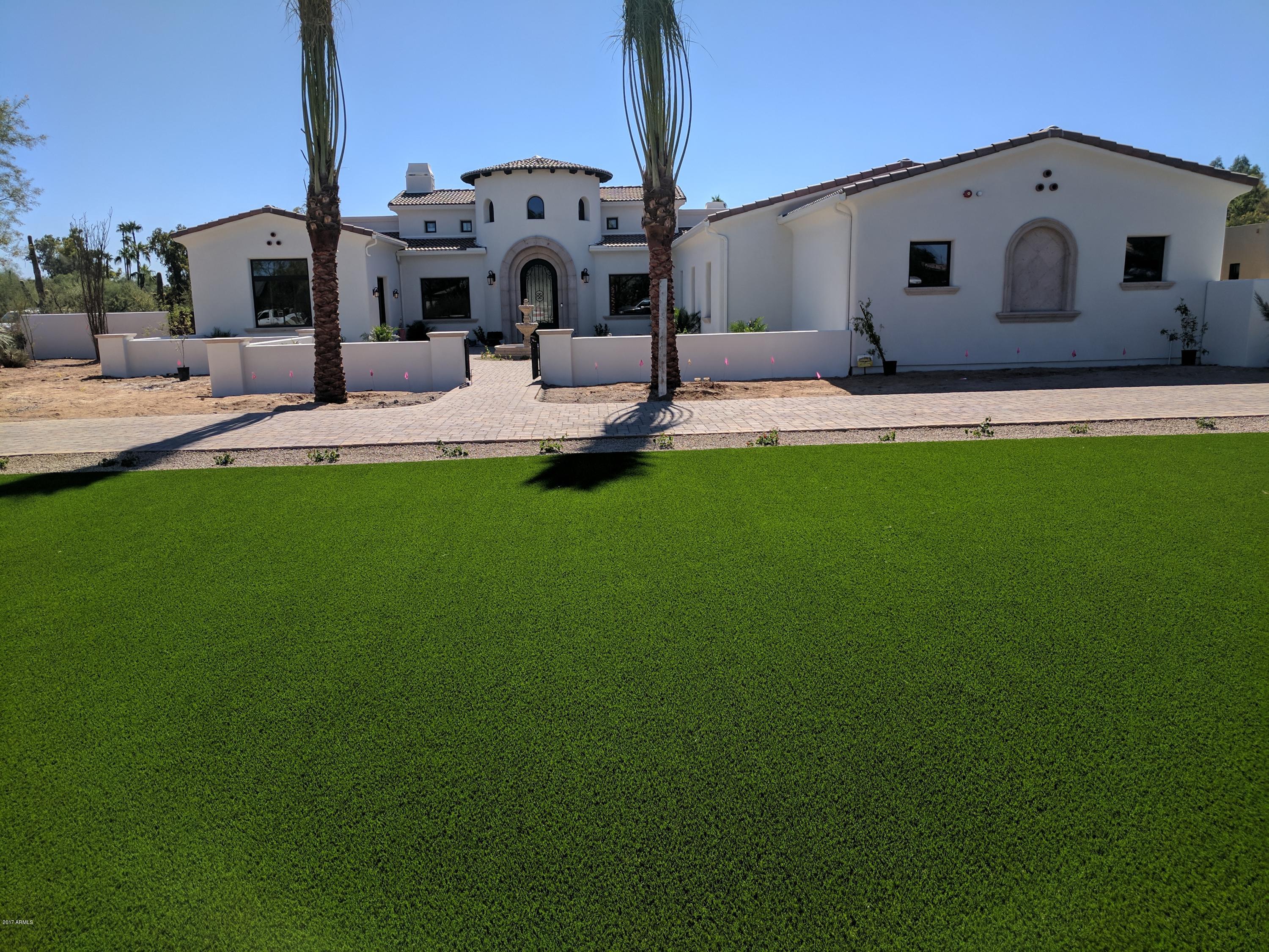 Completion 10/30/17 - Exquisite New PV Custom Home by Award Winning Builder Gray Properties, Inc. Walking distance to Gainey Ranch and close to Camelback Golf Course w/wonderful Mountain Views. Includes gated auto court, detached guest house, Ramada, heated pool/spa with deck jets, sport court, putting green, built-in BBQ with sink, automated sliding pocket doors, view deck, wood beam ceilings, imported hand carved Limestone Fireplaces, imported Mexican Cantera Stone exterior accents fountain, Shaker style 'white' Alder cabinets, chefs' kitchen with Subzero Wolf appliances. Vintage French Oak wood flooring. Features include Homelink automation, Wi-Fi T-stats, electric car charger outlet. Close 2 fine dining/shopping @ Scottsdale Fashion Square, Scottsdale Quarter Kierland.