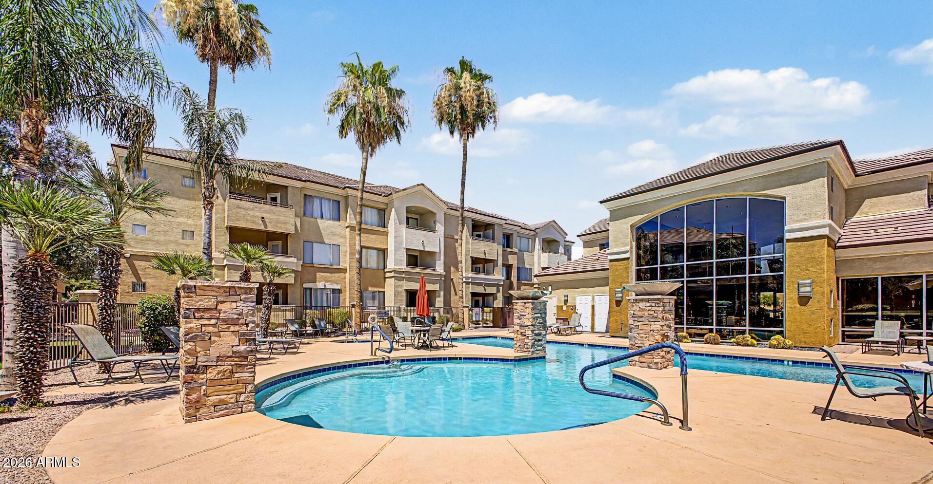 Prime North Phoenix location! Conveniently located near Loop 101, SR-51, Desert Ridge, Kierland Commons, Scottsdale Quarter, top-rated dining, shopping, golf, hiking trails, and major employers. Enjoy easy access to everything the Valley has to offer.

This spacious 1-bedroom, 1-bath condo features one of the community's most desirable and largest one-bedroom floor plans. The open layout offers a generously sized kitchen with abundant cabinet space, a large kitchen island, pantry, and plenty of room for cooking and entertaining. Brand-new flooring, freshly painted cabinets and a newer water heater provide peace of mind and clean, updated feel, making this home truly move-in ready.

Located on the third floor, you'll enjoy added privacy, enhanced views, and no upstairs neighbors. Relax on the nicely sized private balcony and enjoy the low-maintenance lifestyle this gated community offers.

Residents of Union Hills Condominiums enjoy outstanding amenities, including a resort-style pool and spa, fitness center, clubhouse, BBQ areas, and beautifully maintained grounds. Whether you're looking for a primary residence, seasonal retreat, or investment opportunity, this condo offers comfort, convenience, and exceptional value in a sought-after North Phoenix location.